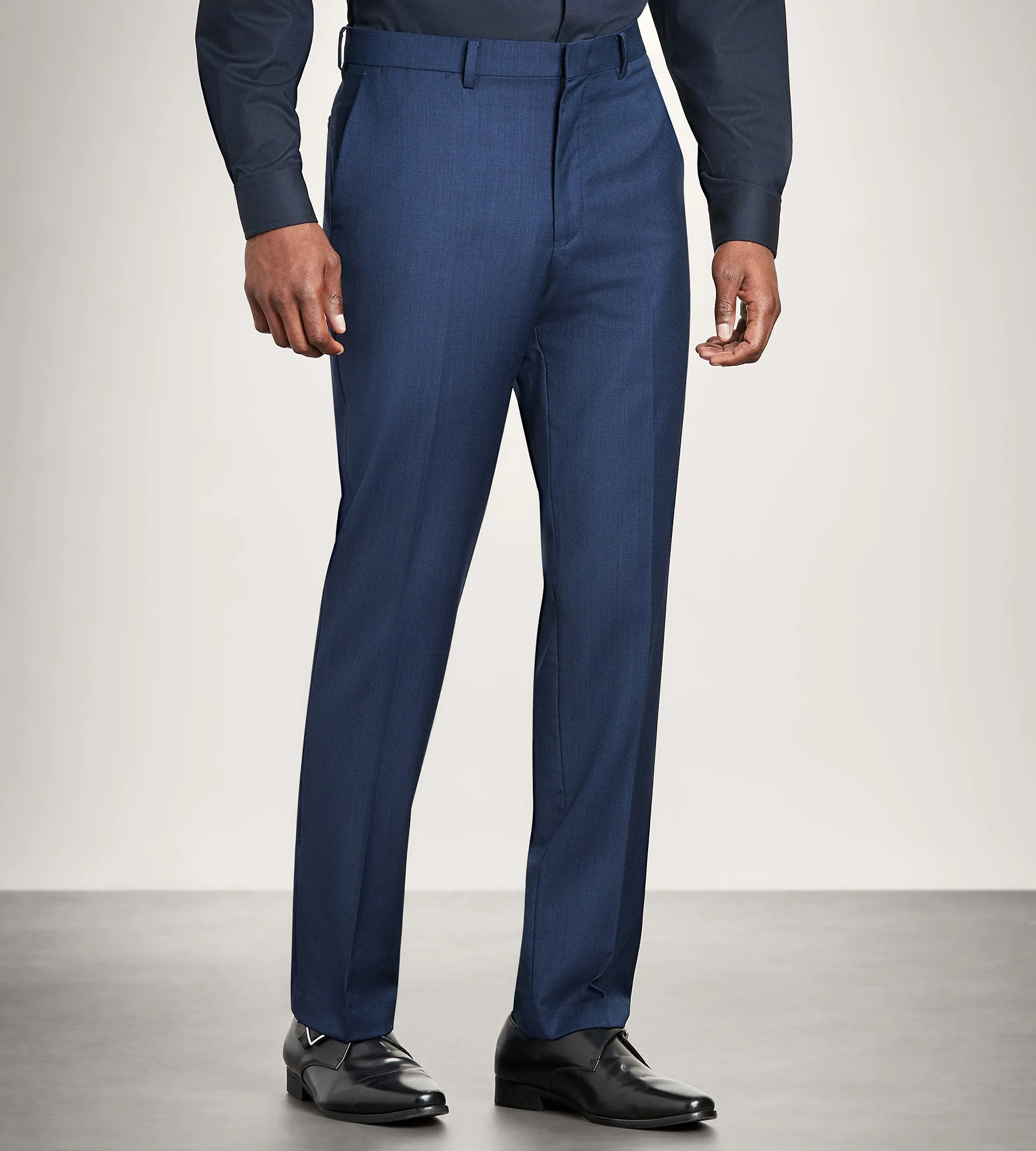 Effortless Layer Relaxed Comfort Fit Modern Fit Wool Suit Pants