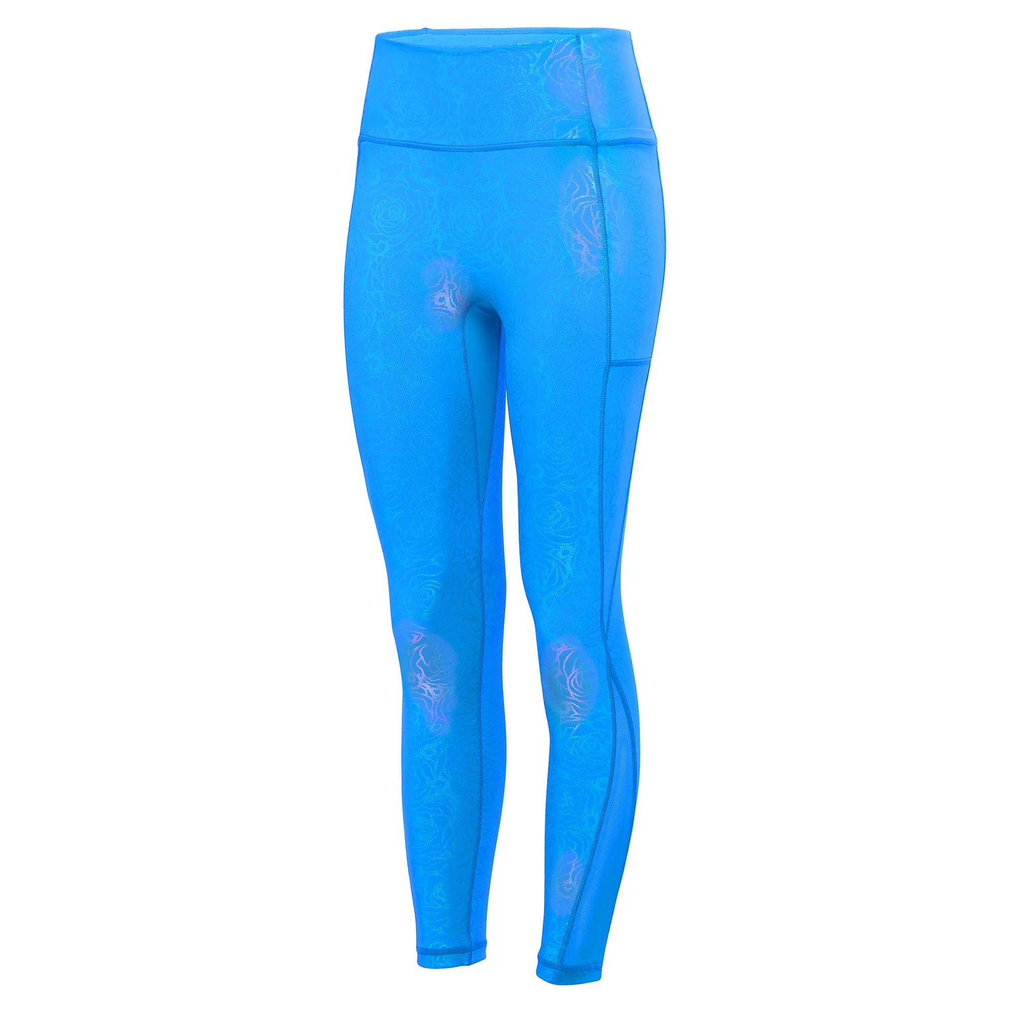 Winter Sports Rib Knit Beauty Sleep Princess Leggings - Blue