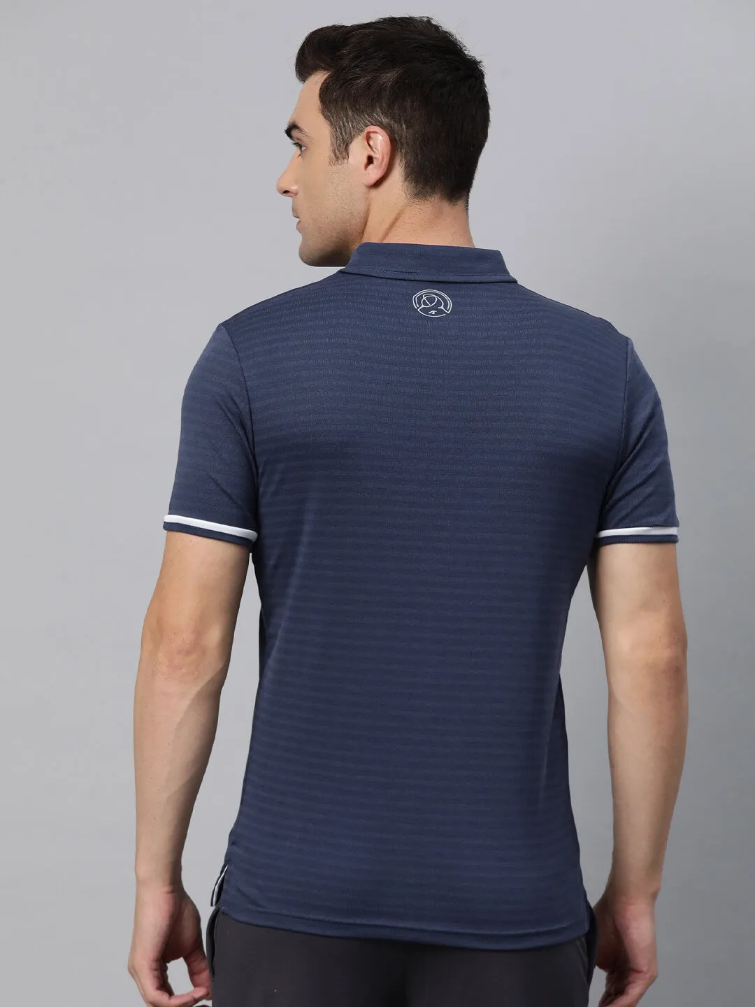 Summer Staple Alcis Men Polo Collar Anti Static Slim Fit T-shirt