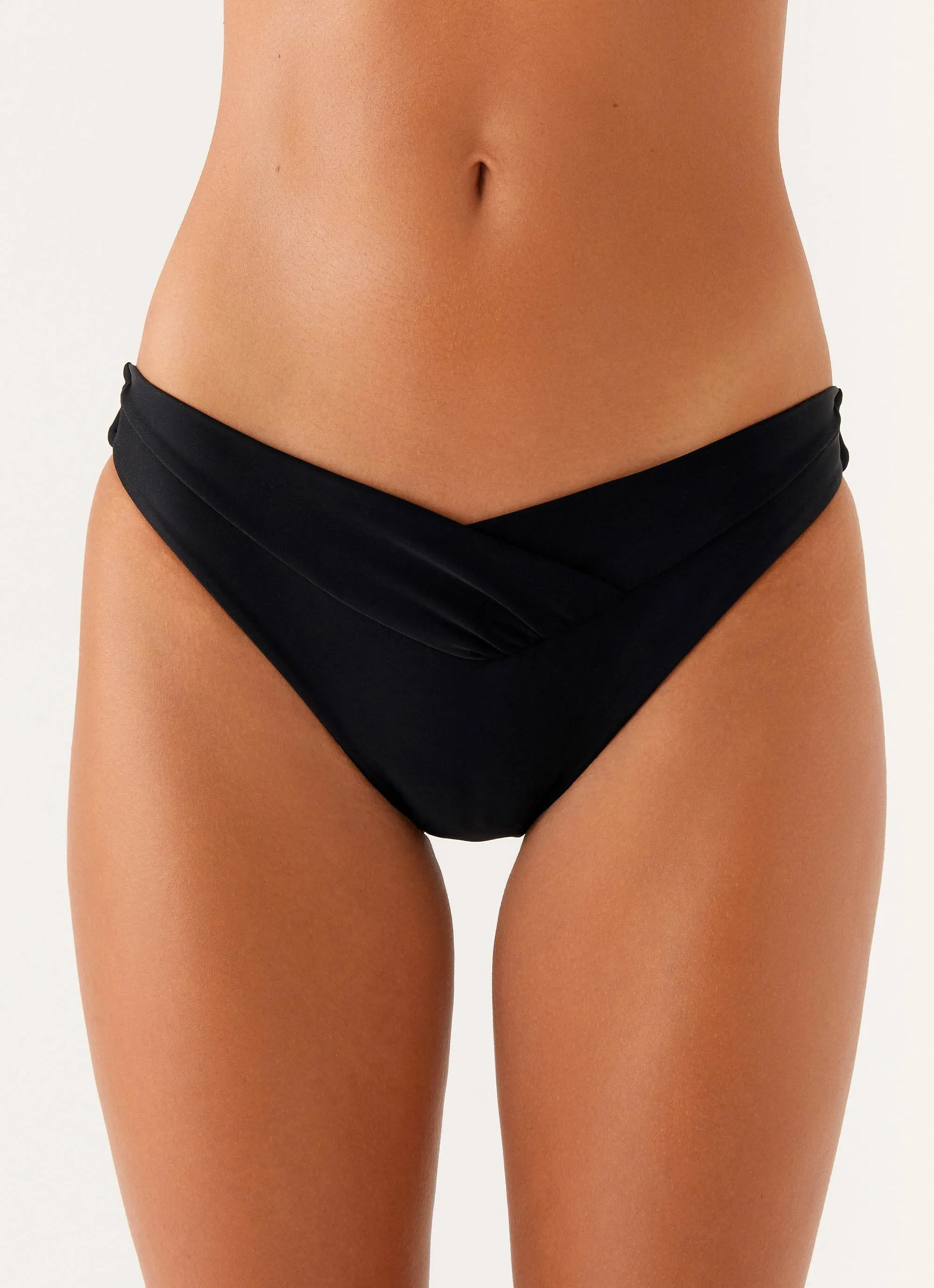 Delta Bikini Bottoms - Black Earthy-Tone