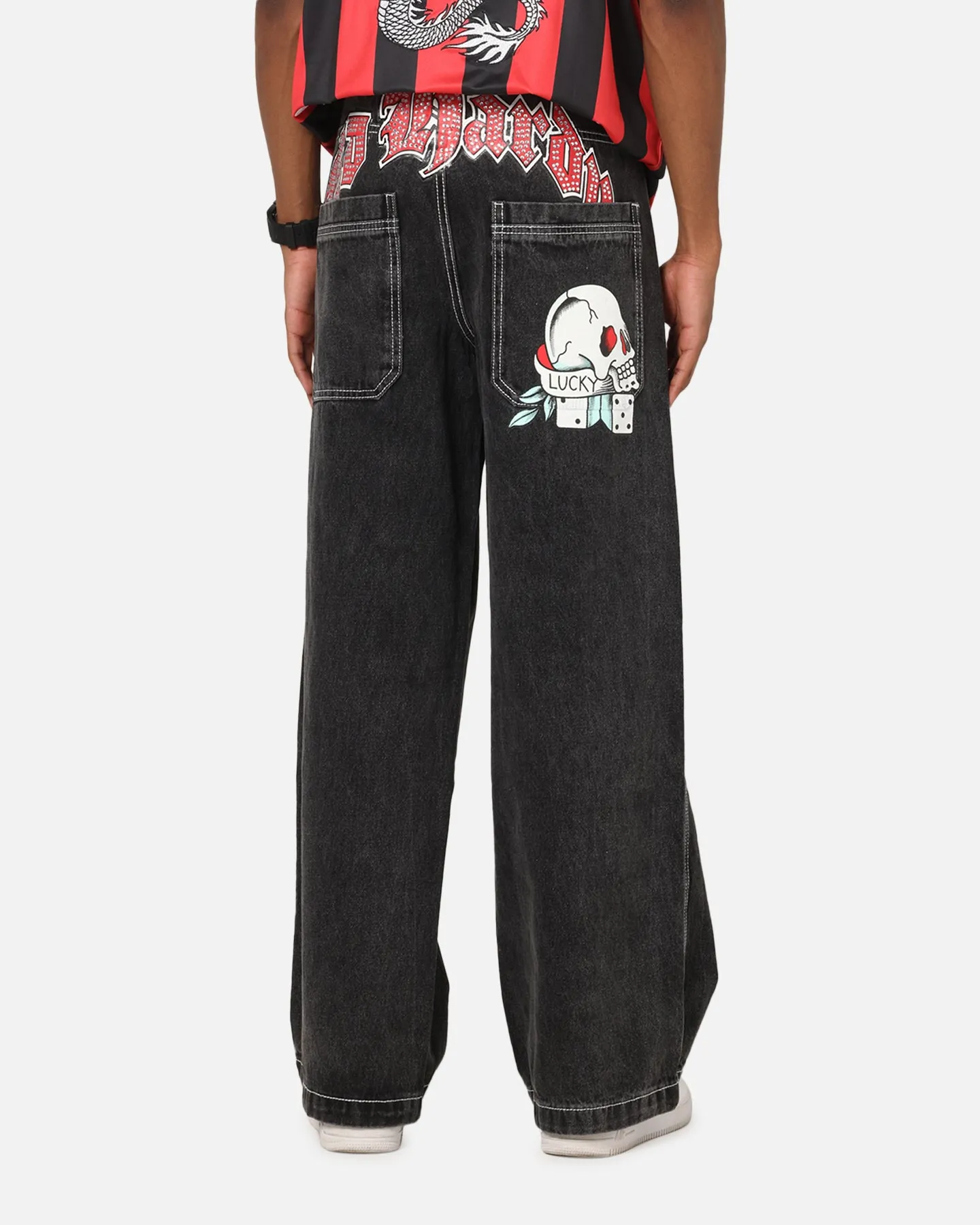Ed Hardy Lucky Jeans Black Breathable Lining