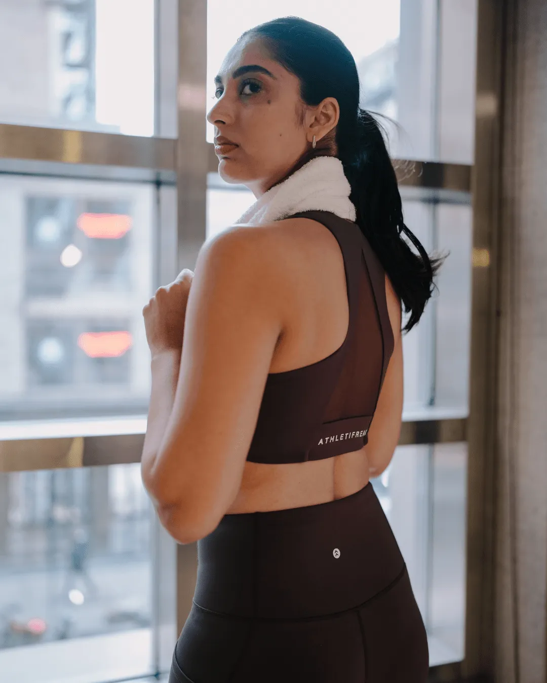 geometric [CORE] Racerback Sportsbra - Merlot