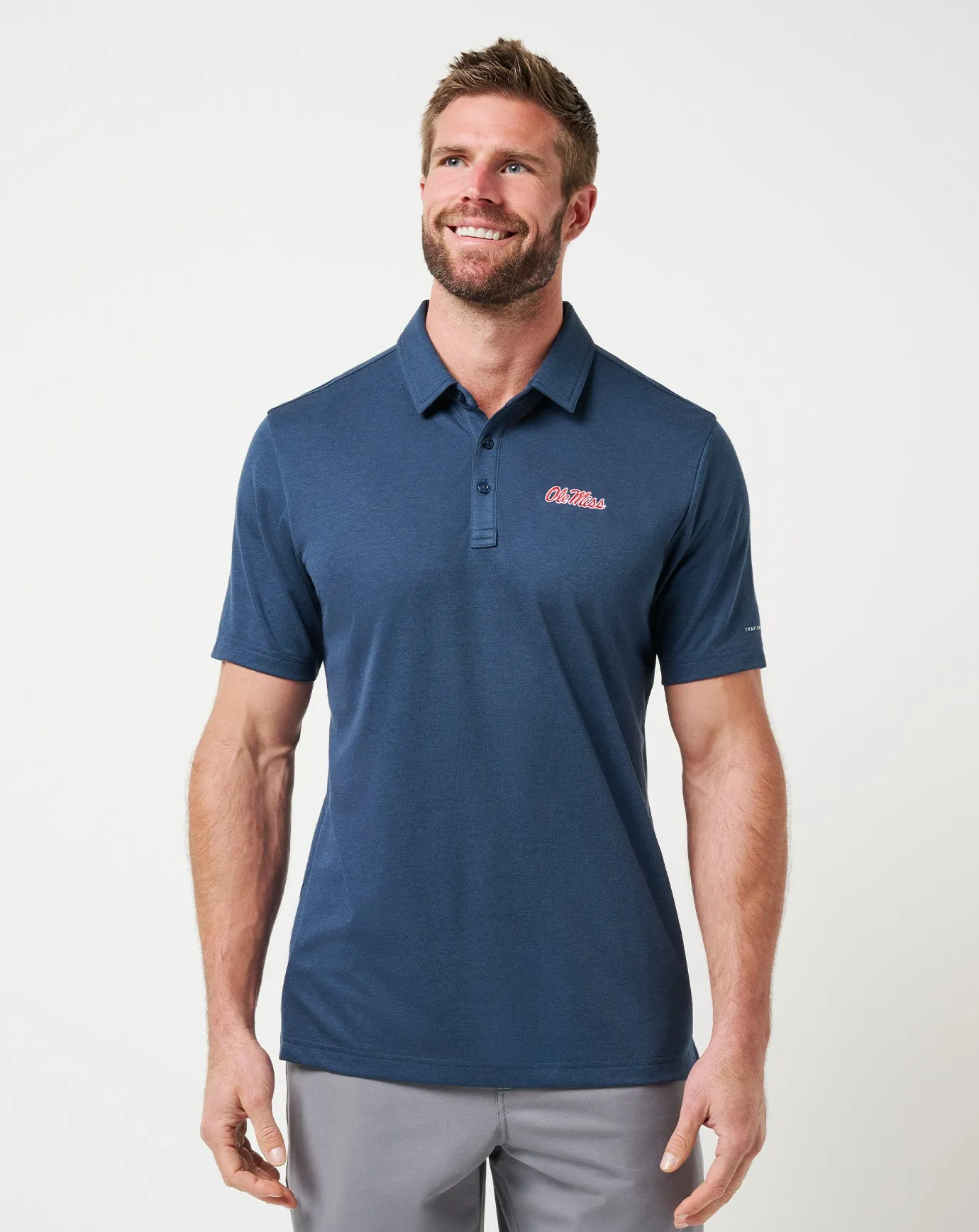 Smart Casual Layered Hem Reinforcement Mississippi School Pride Polo