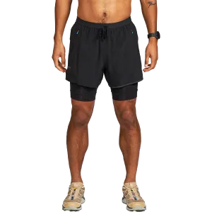 Men's 5" AFO Middle Short Ultra 2-in-1 Elastic Waistband Design