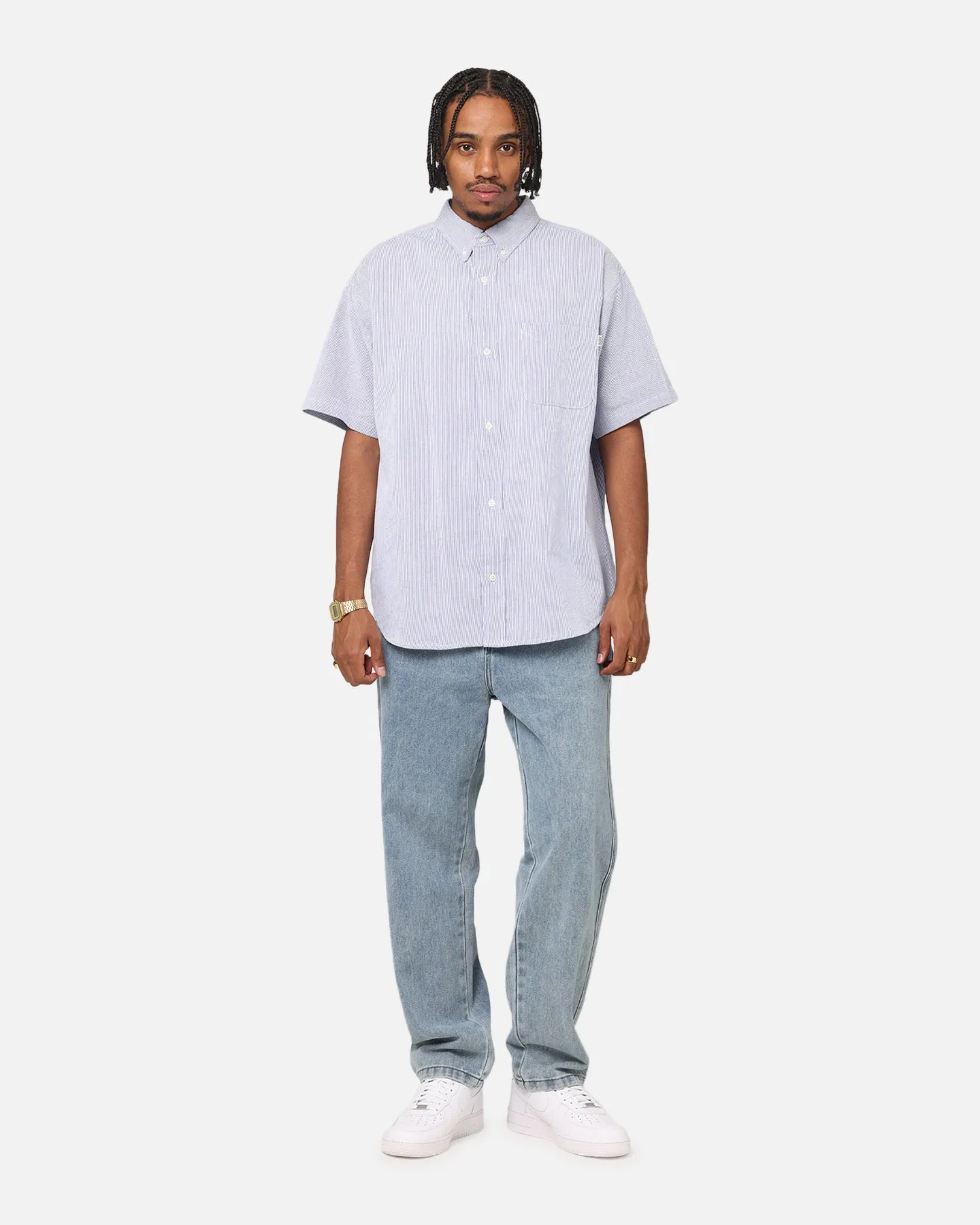 Sandblasted Finish Festival Outfit Date Night Professional Wear S Double Denim Standard Jeans Denim Fade