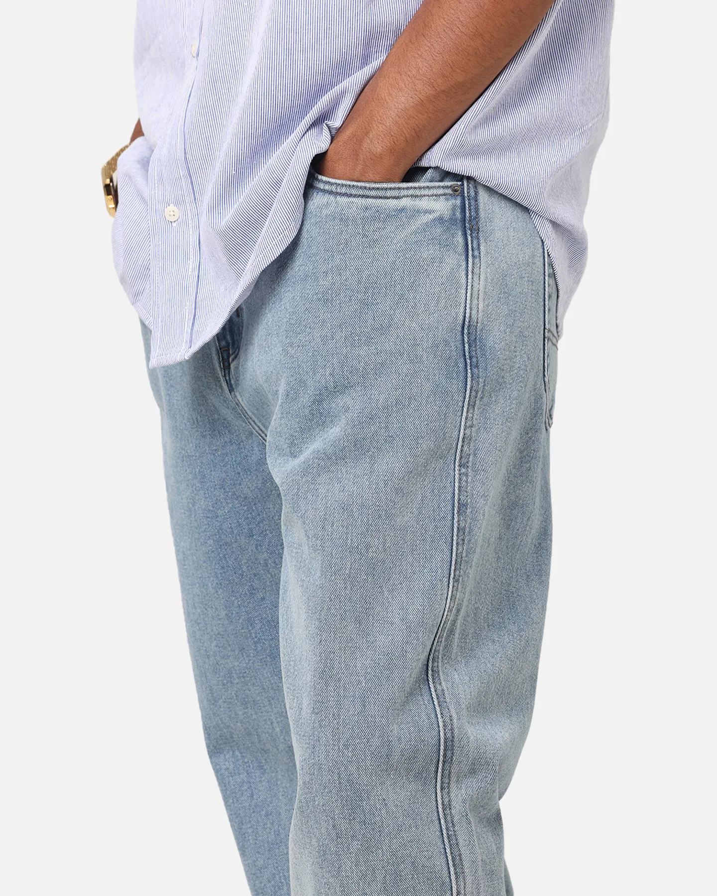 Tear Resistant Denim S Double Denim Standard Jeans Denim Fade