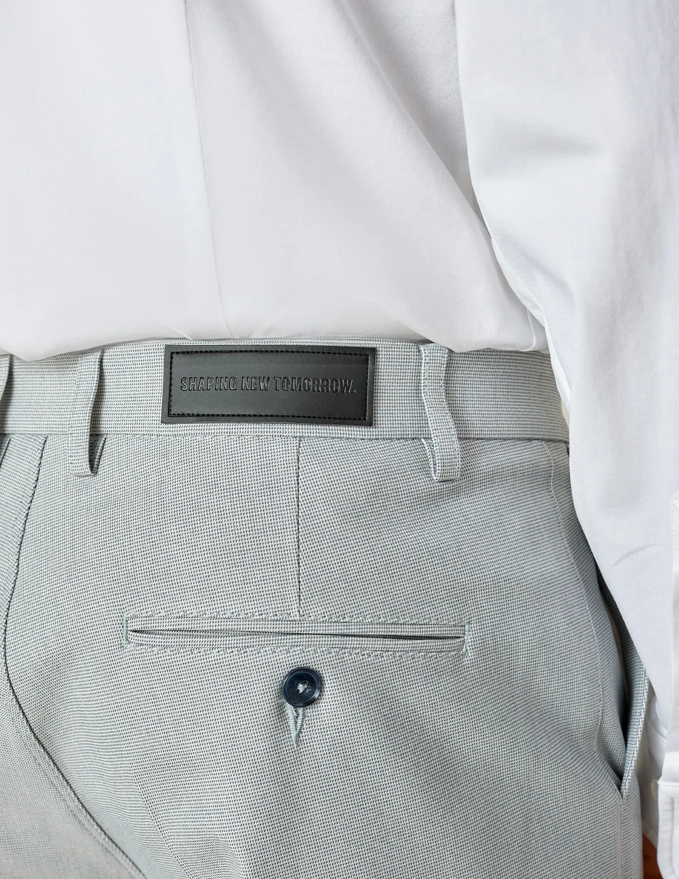 Essential Suit Pants Regular Teal Blue Smooth Finish Ripstop Reinforcement