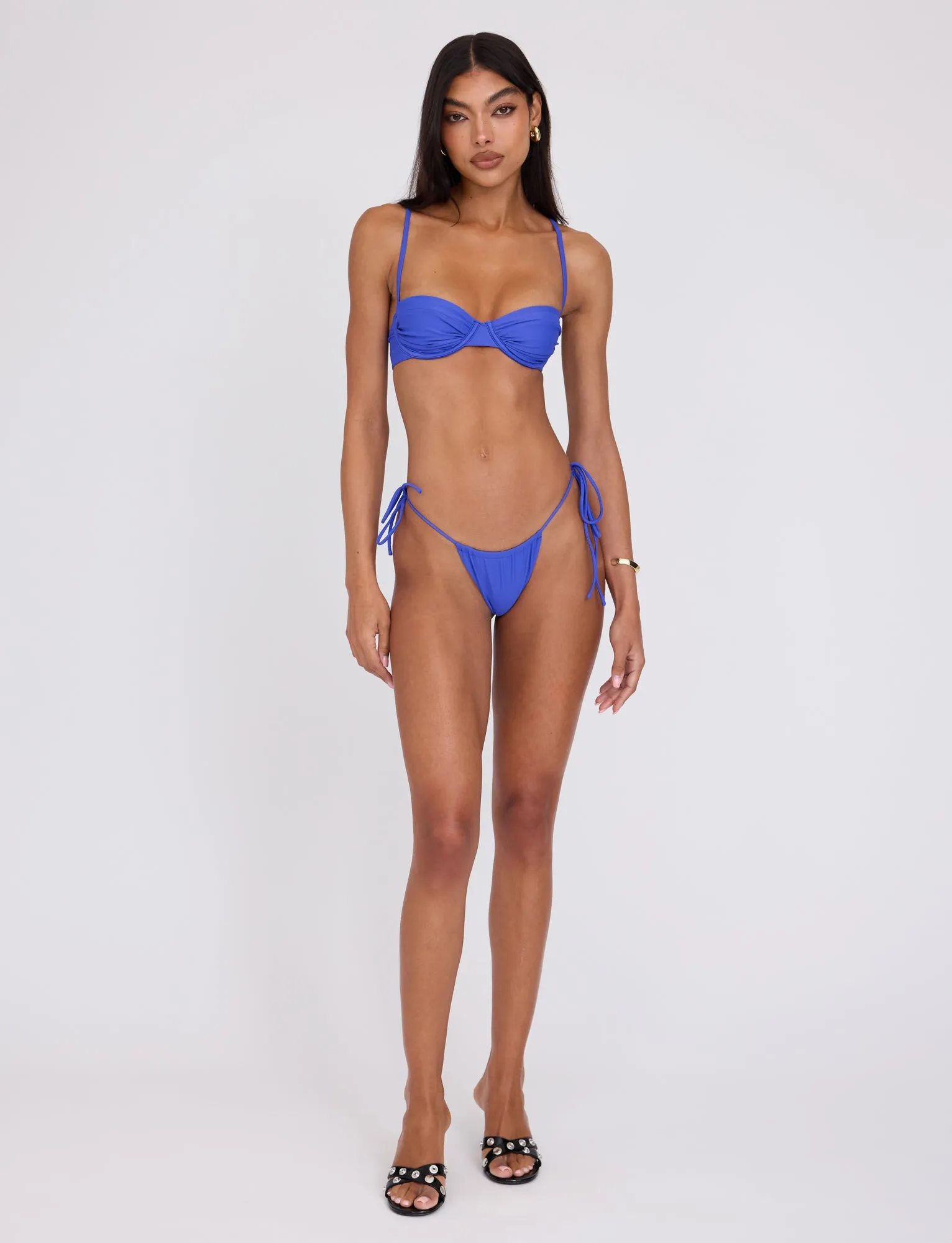 KHESSA BIKINI BOTTOM - BLUE : COBALT athletic style Body Confidence