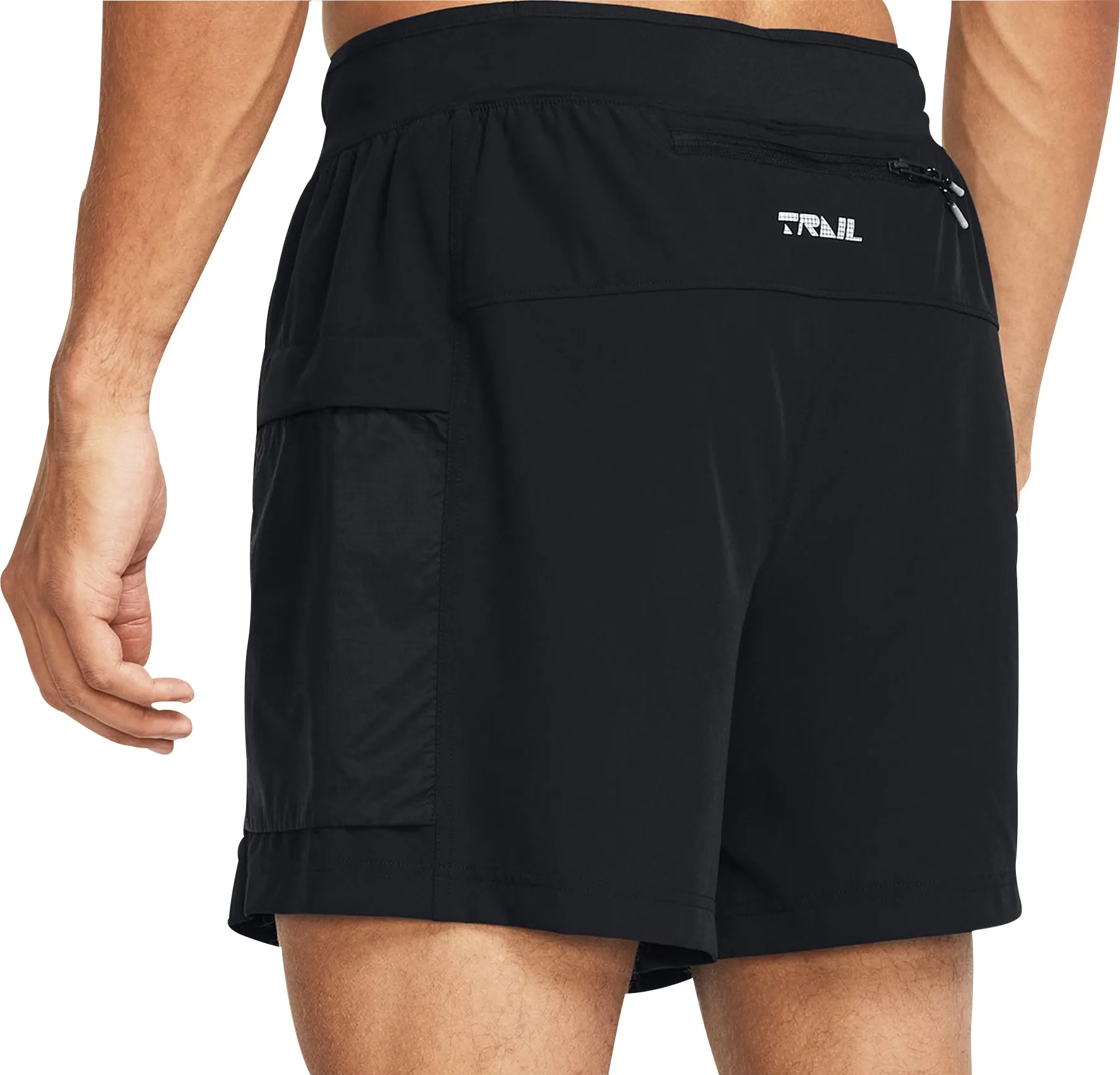 Under Armour Launch Trail 5 Inch Mens Running Shorts - Black Classic Vibe Workwear