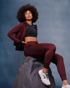 Train Mid-Rise Jogger | Plum Wine MultiPocket Metro Mode