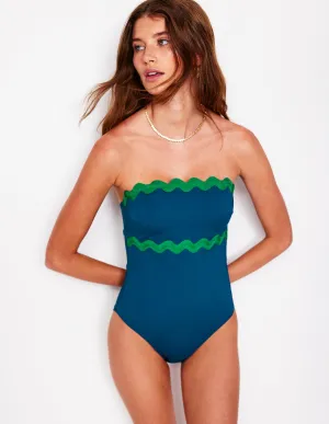 Silicone Grip Accents Giant Rik Rak Swimsuit-Oceanside