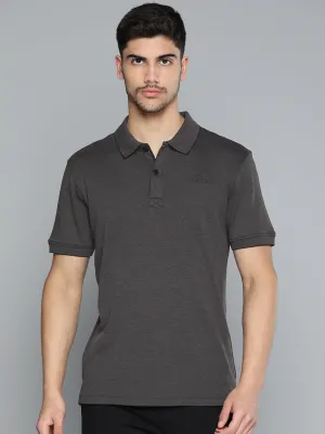 Moisture control Relaxed Comfort Alcis Men Polo Collar Anti Static Slim Fit Sports T-shirt