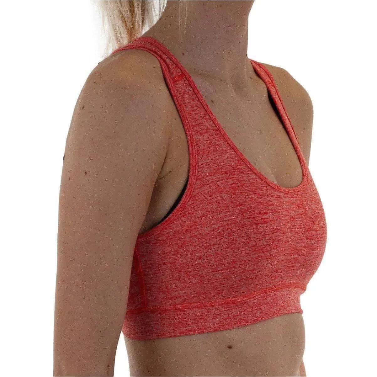Medium seams Versatile Style More Mile Train To Run Womens Running Crop Top - Orange