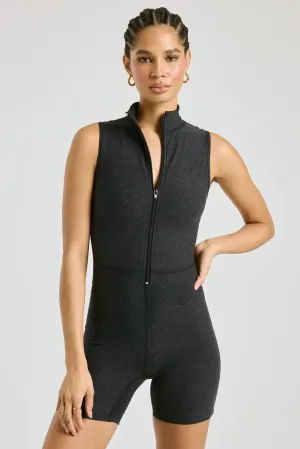 Resort Mood Adjustable Straps Stretch Open Back Onesie