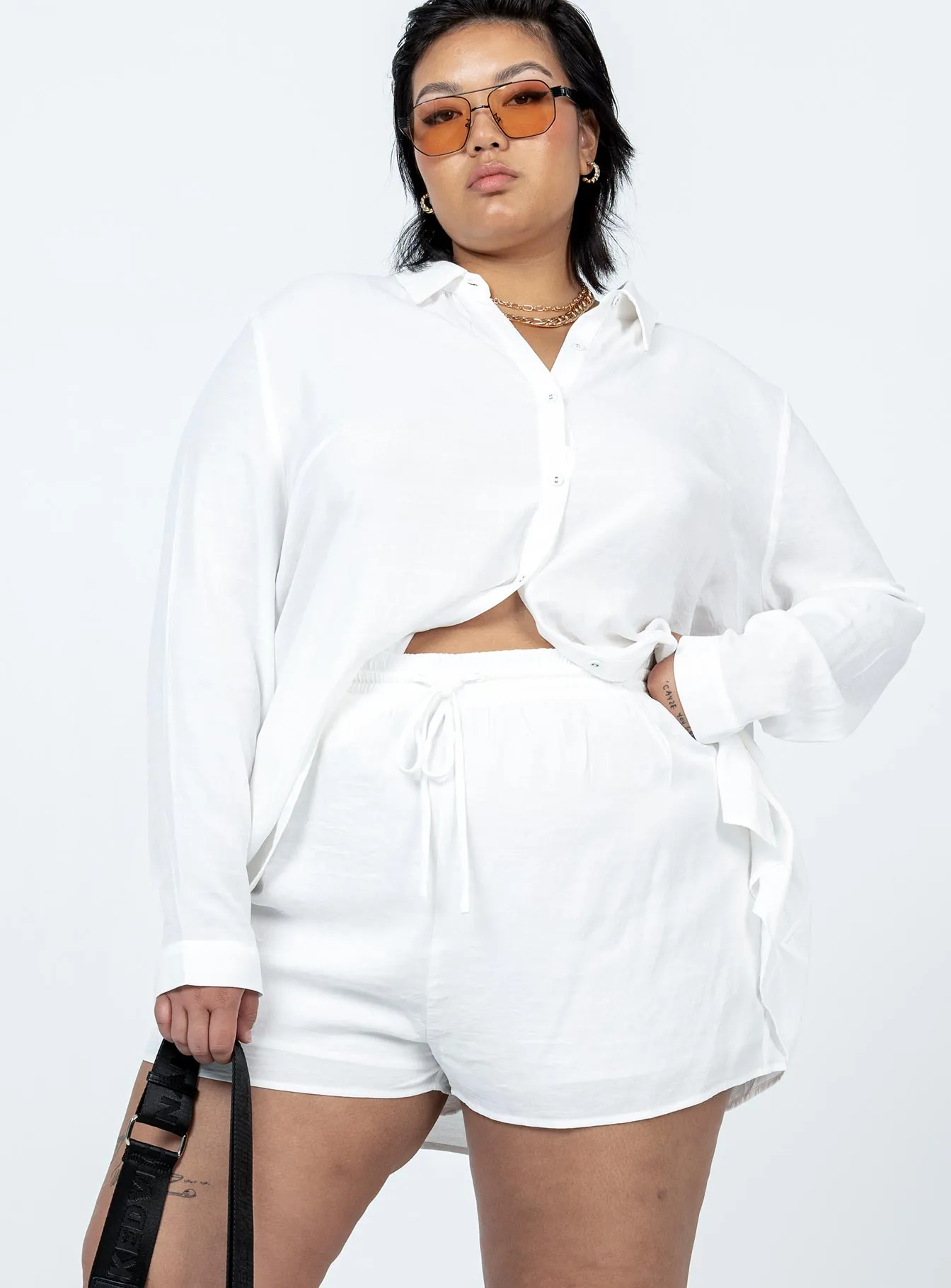 The Chloe Set White Curve EcoCertifiedTextile