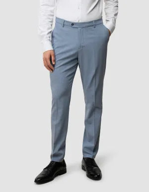 Tech Wool Suit Pants Slim Light Blue Everyday Comfort Fit Comfort Flex