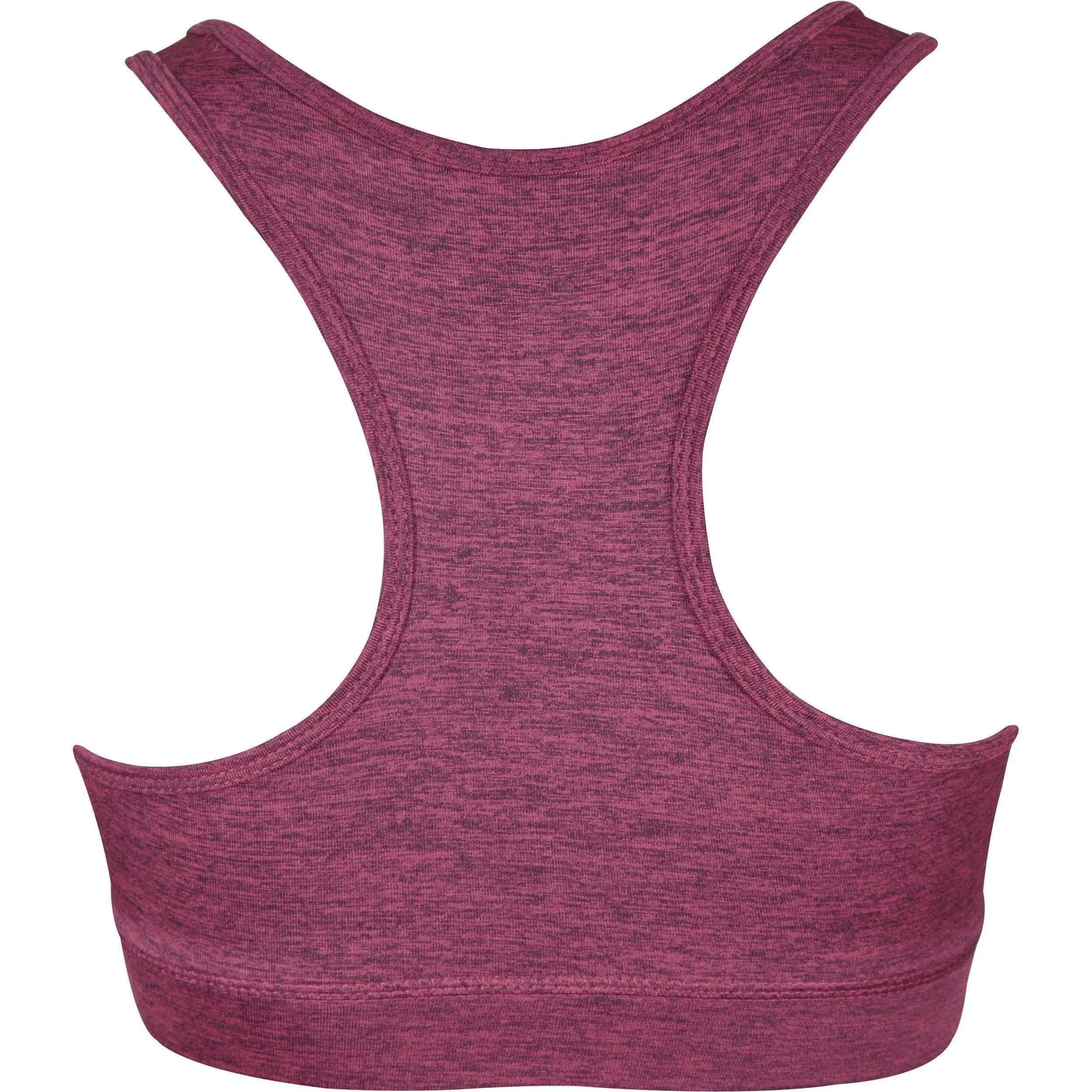 More Mile Train To Run Womens Running Crop Top - Purple windproof Flexible Shoulder Straps