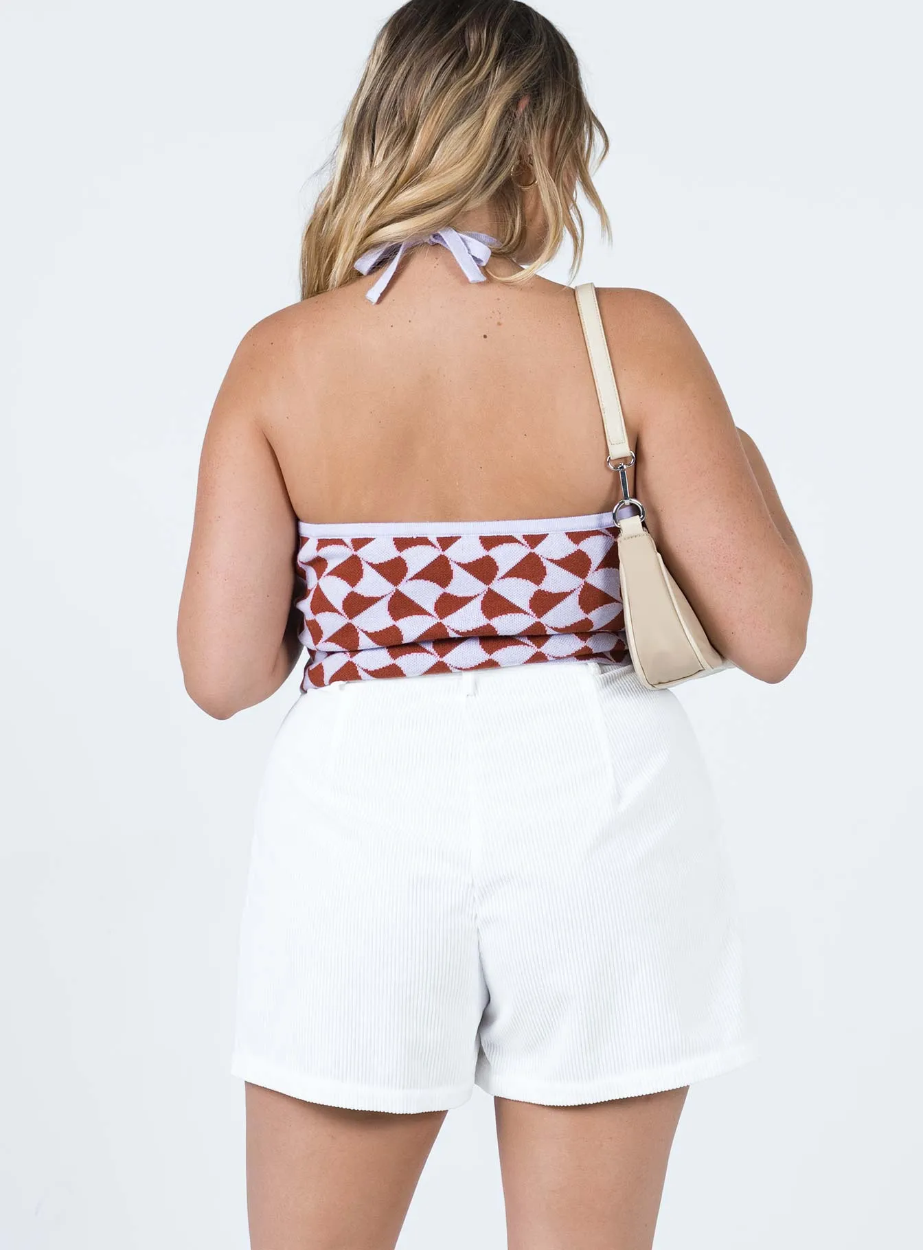 Rhanni Shorts White Sunset Scene