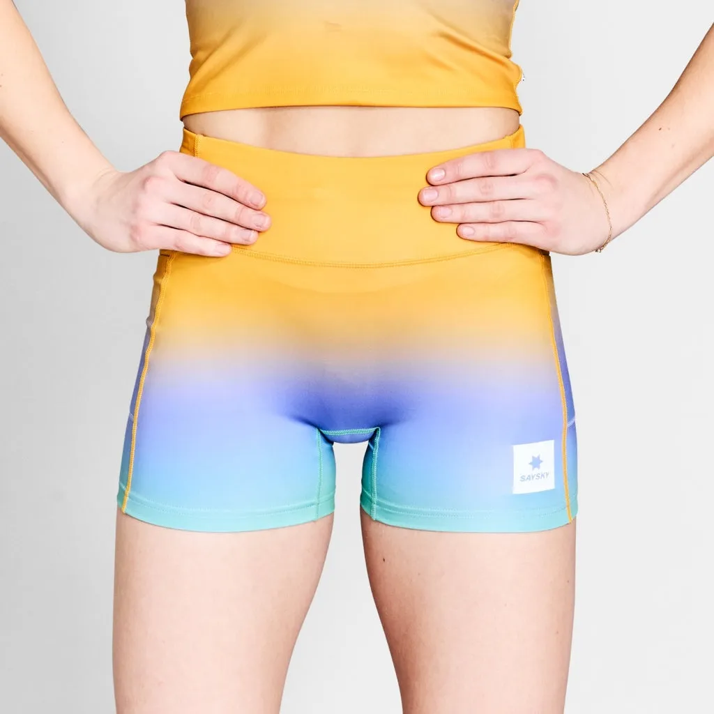 Drip Dye Combat  Short Tights 4'' plus-size choice Fun Prints