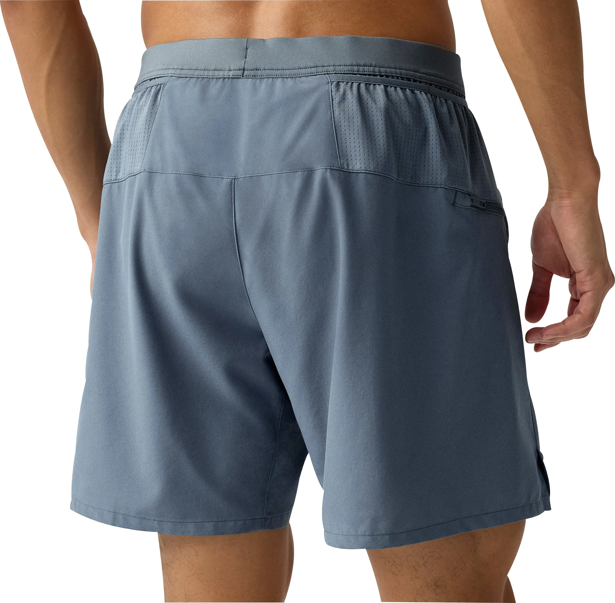 Brooks 7 Inch Journey 2 In 1 Mens Running Shorts - Grey surfing gear Gym Wear