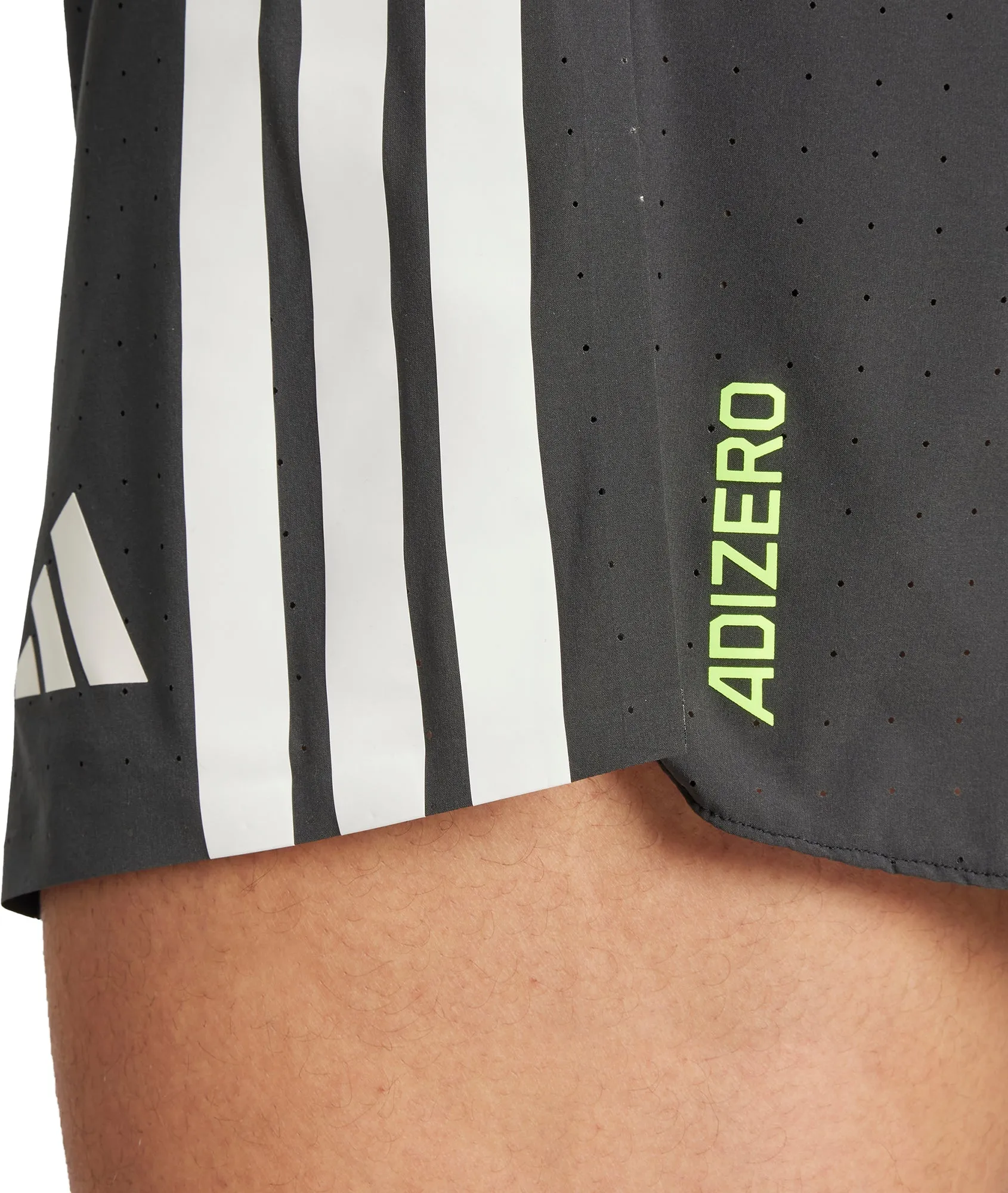 adidas Adizero 3 Inch Split Mens Running Shorts - Black plus-size choice High Waist