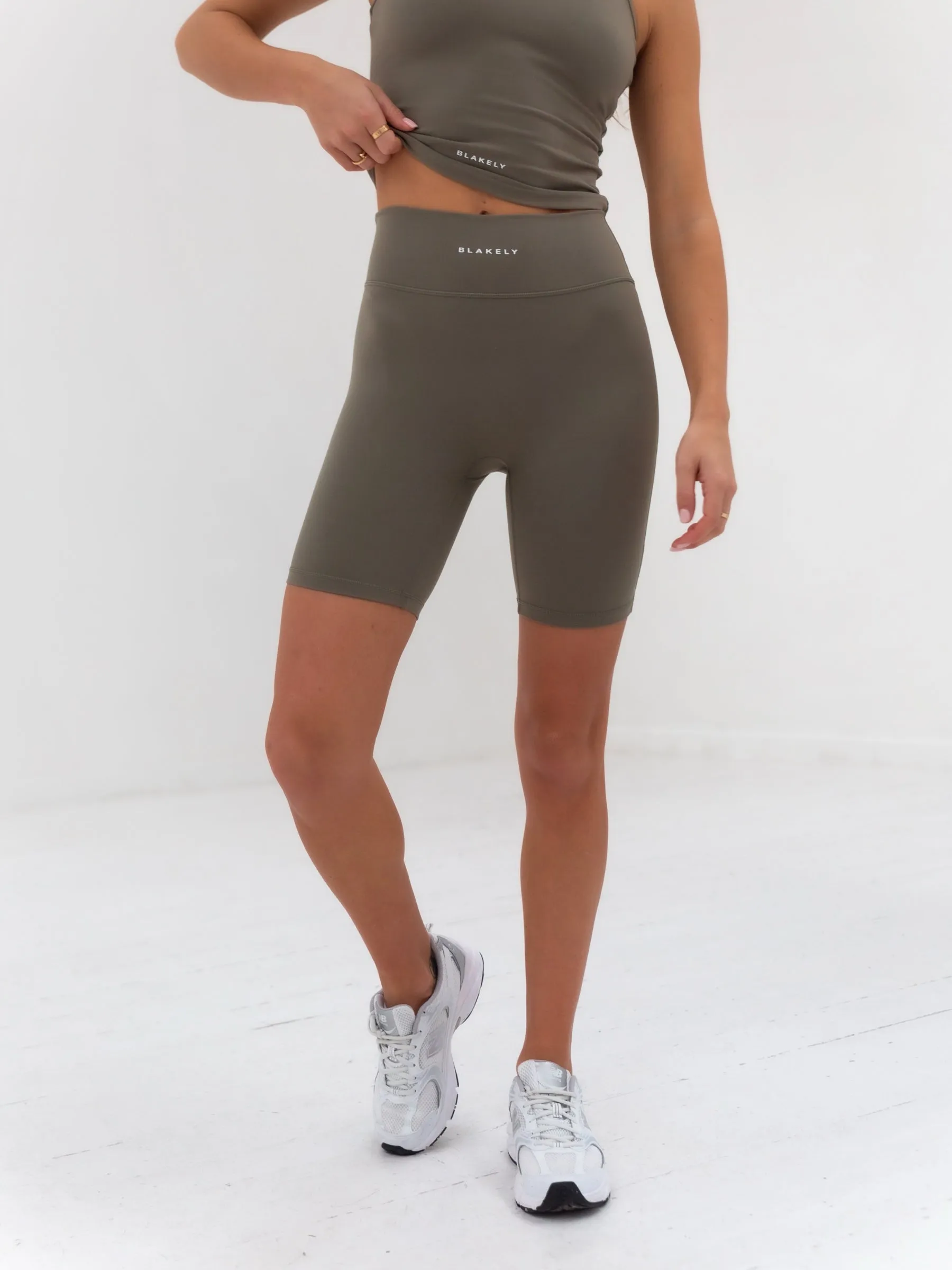 Ultimate Soft Lifestyle Shorts - Safari Green Eco - friendly Multi Panel Cut