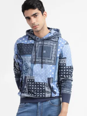 Organic Cotton Travel Buddy Men's Ethnic Motifs Hooded Sweatshirt