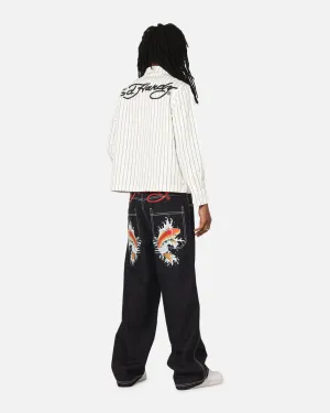 Universal Style Eco Friendly Denim Ed Hardy Koi Jeans Indigo