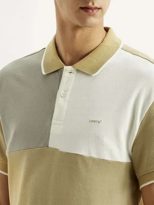 Men's Colorblock Slim Fit Polo T-shirt Breathable Knitwear Clubhouse Ready