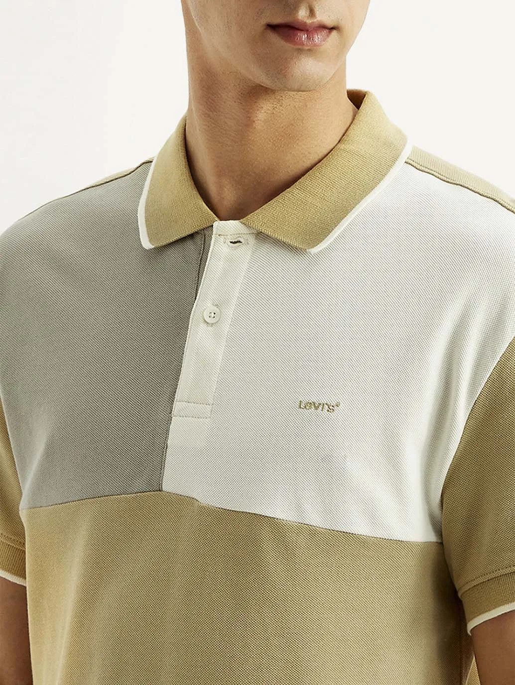 Men's Colorblock Slim Fit Polo T-shirt Breathable Knitwear Clubhouse Ready