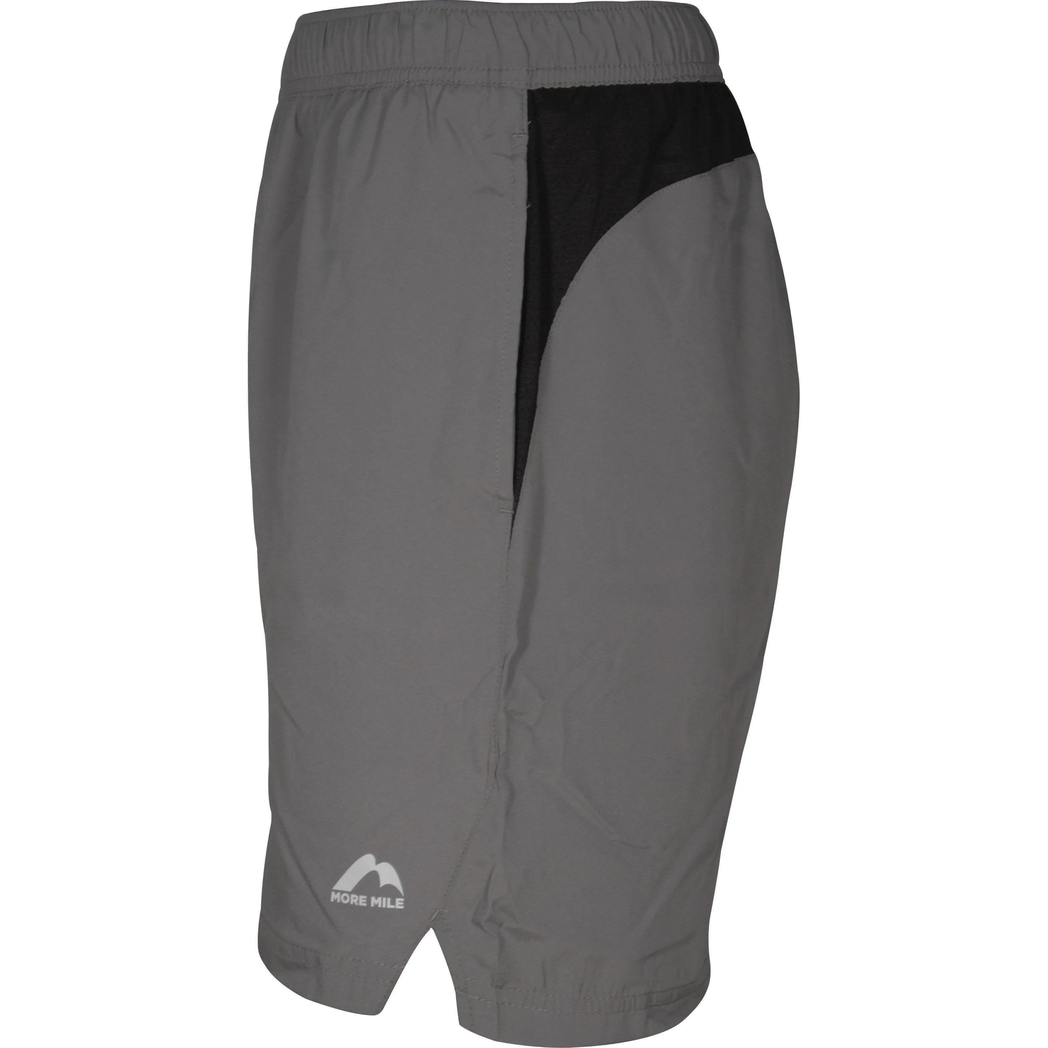 More Mile Aspire 7 Inch Mens Running Shorts - Grey Durable Weave