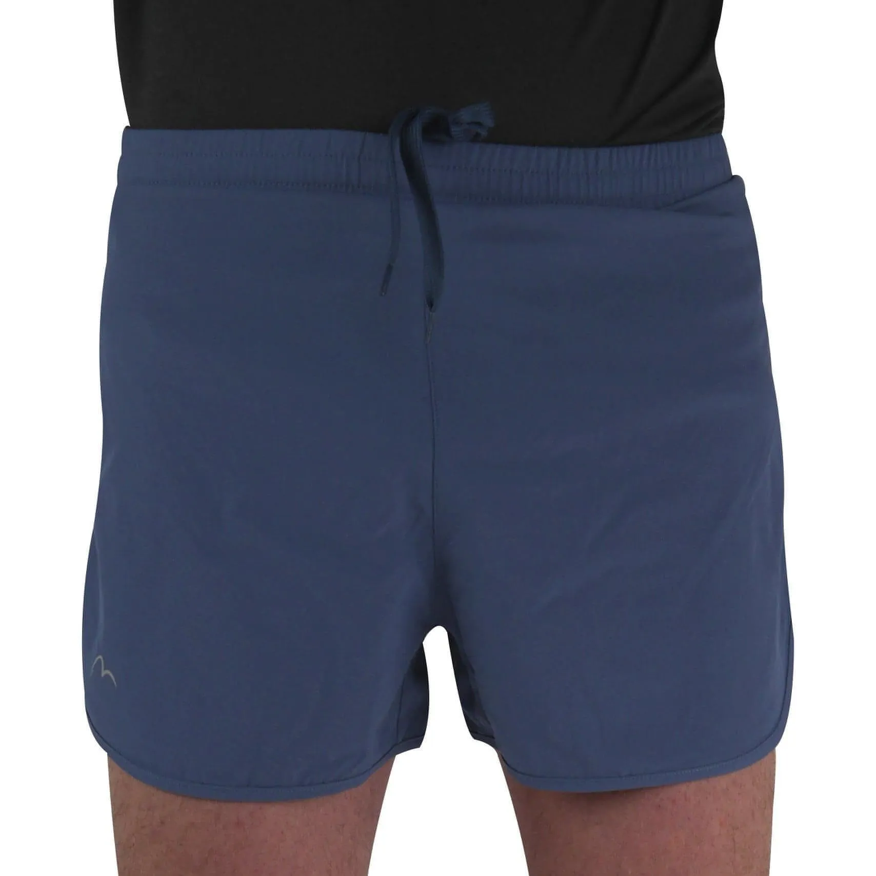 Color Variety More Mile Racer Split Mens Running Shorts - Blue