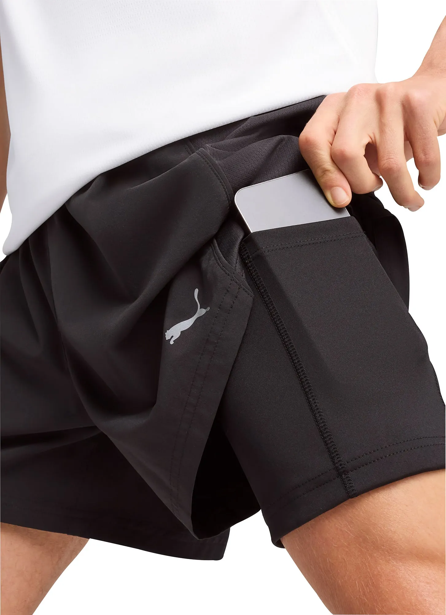 Puma Velocity 2 In 1 Mens Running Shorts - Black Exclusive item cool tones