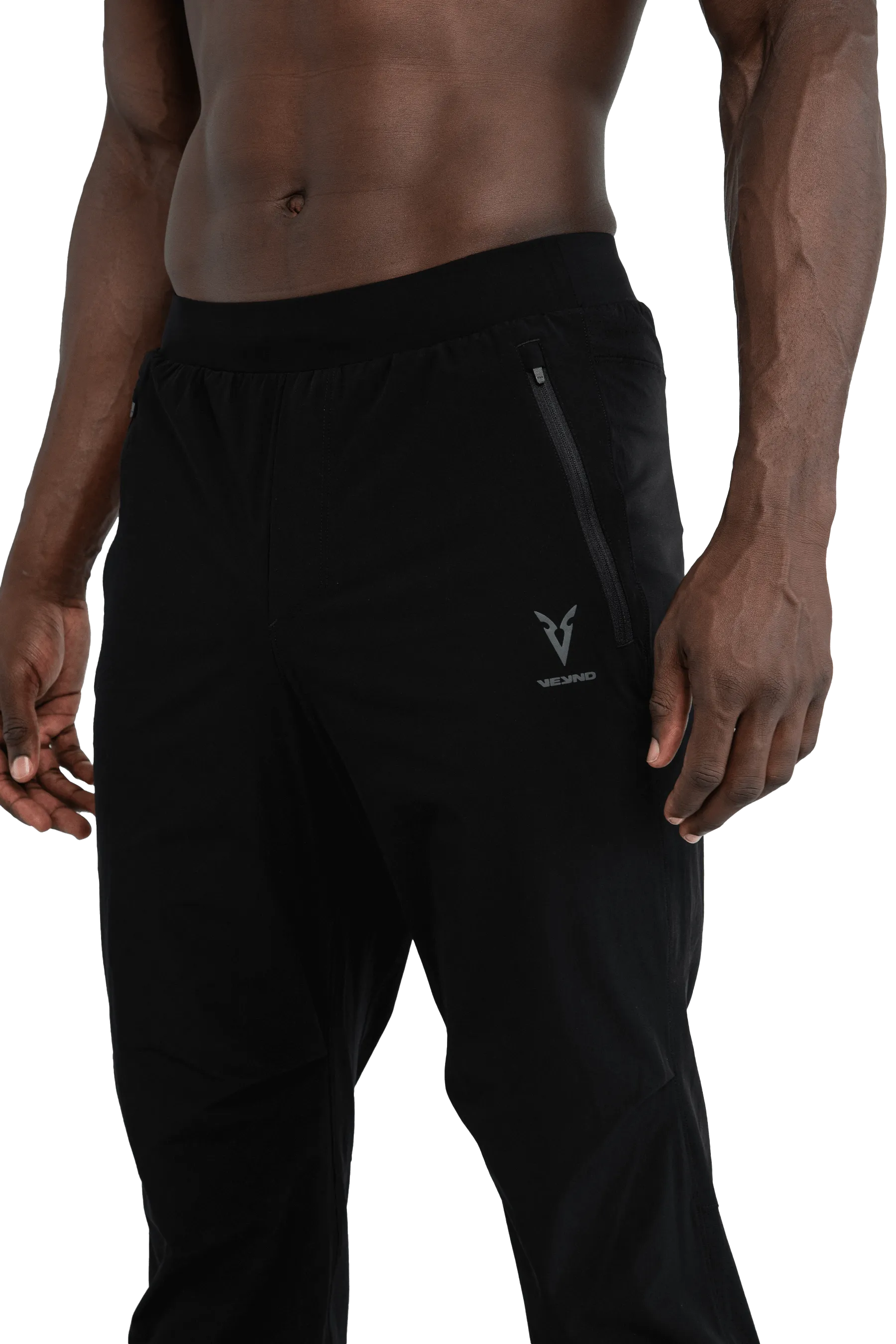 TAPERED JOGGERS - Black Antibacterial Finish