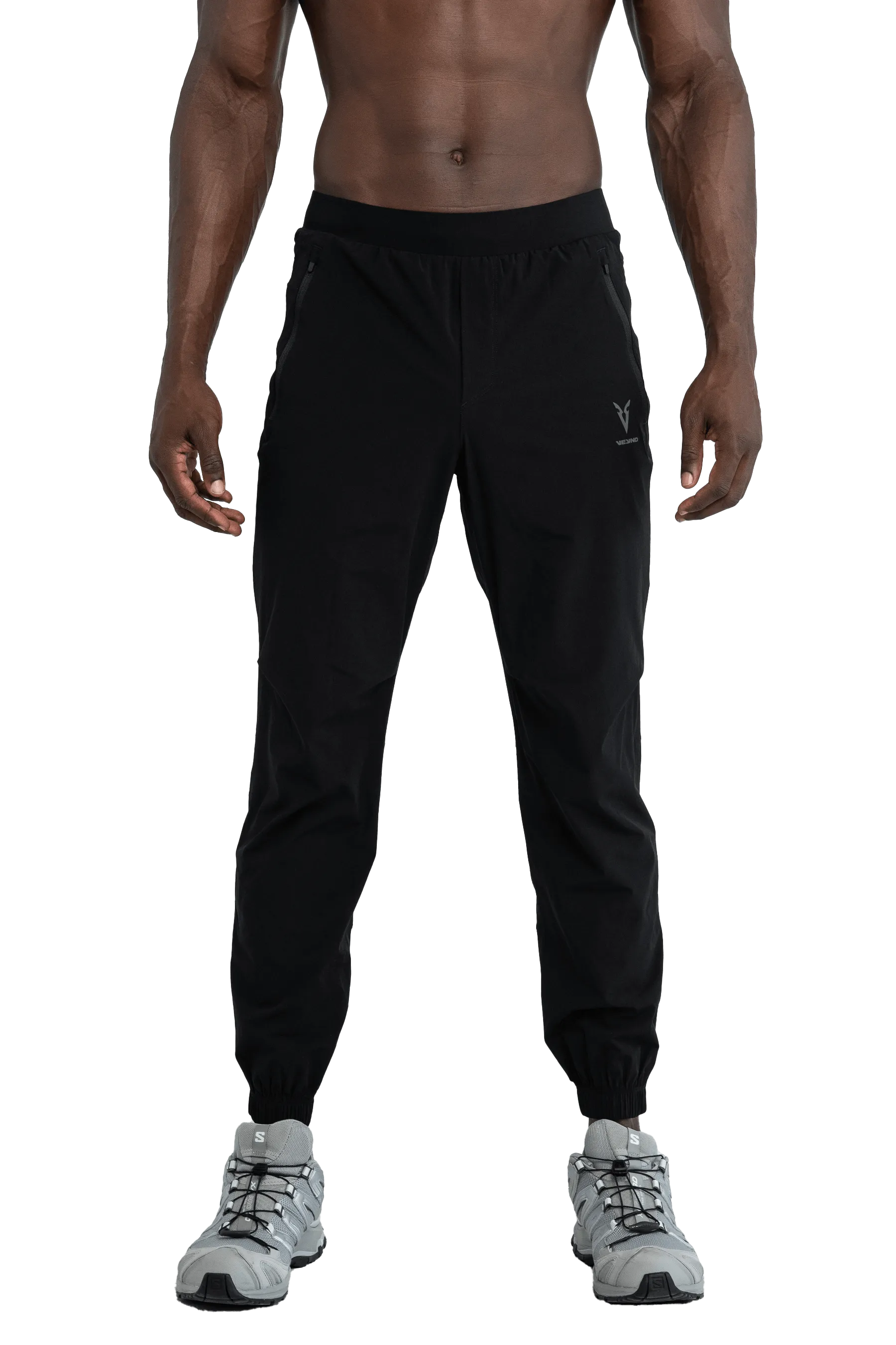 AntiBacterialTextile TAPERED JOGGERS - Black