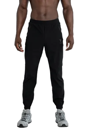 AntiBacterialTextile TAPERED JOGGERS - Black