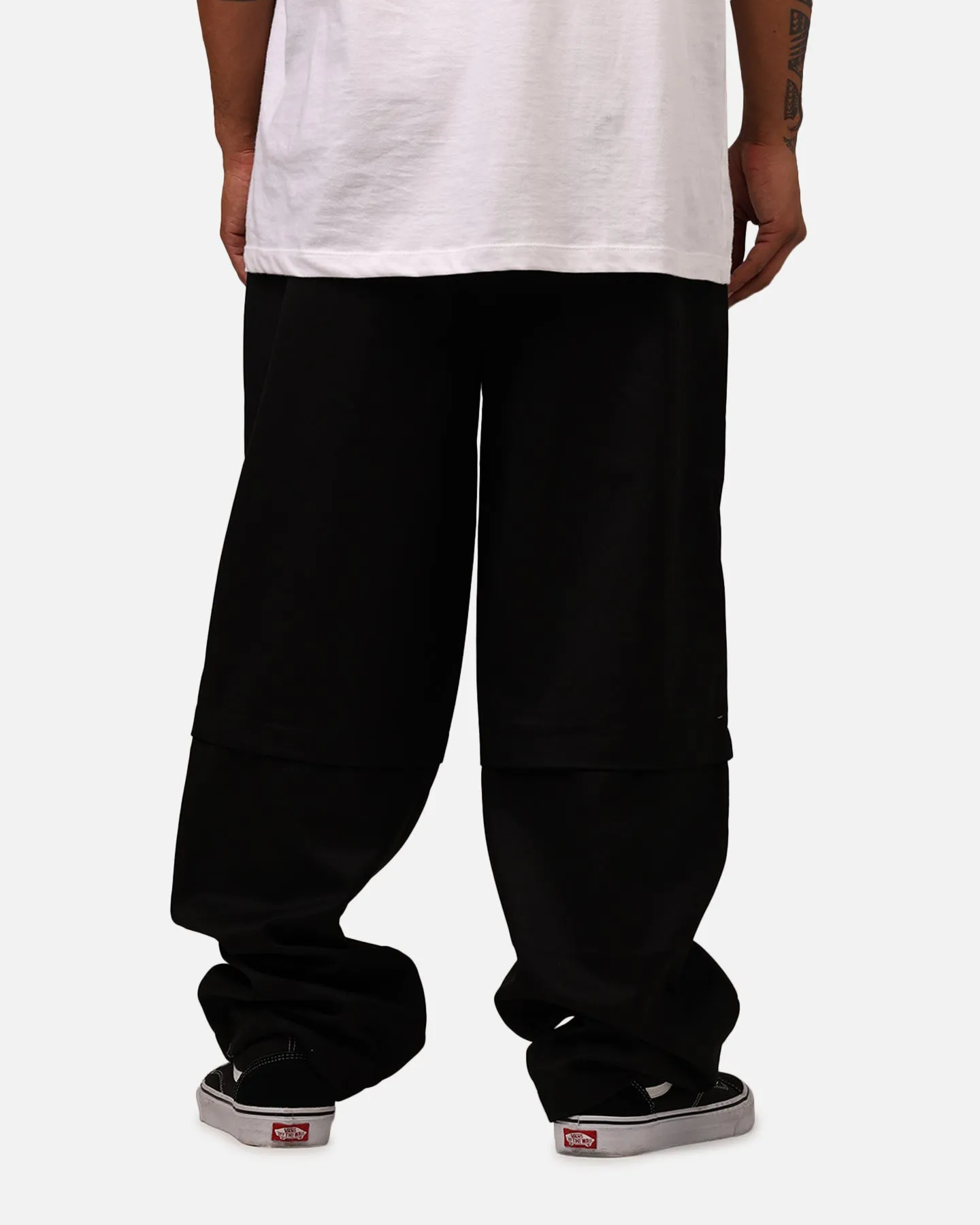 Cool And Simple MNML Hello Preppy Pants Black