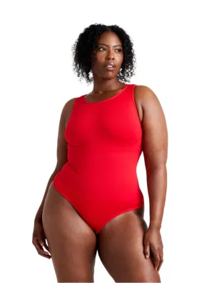 Durable Teen Round Neck Thong Bodysuit