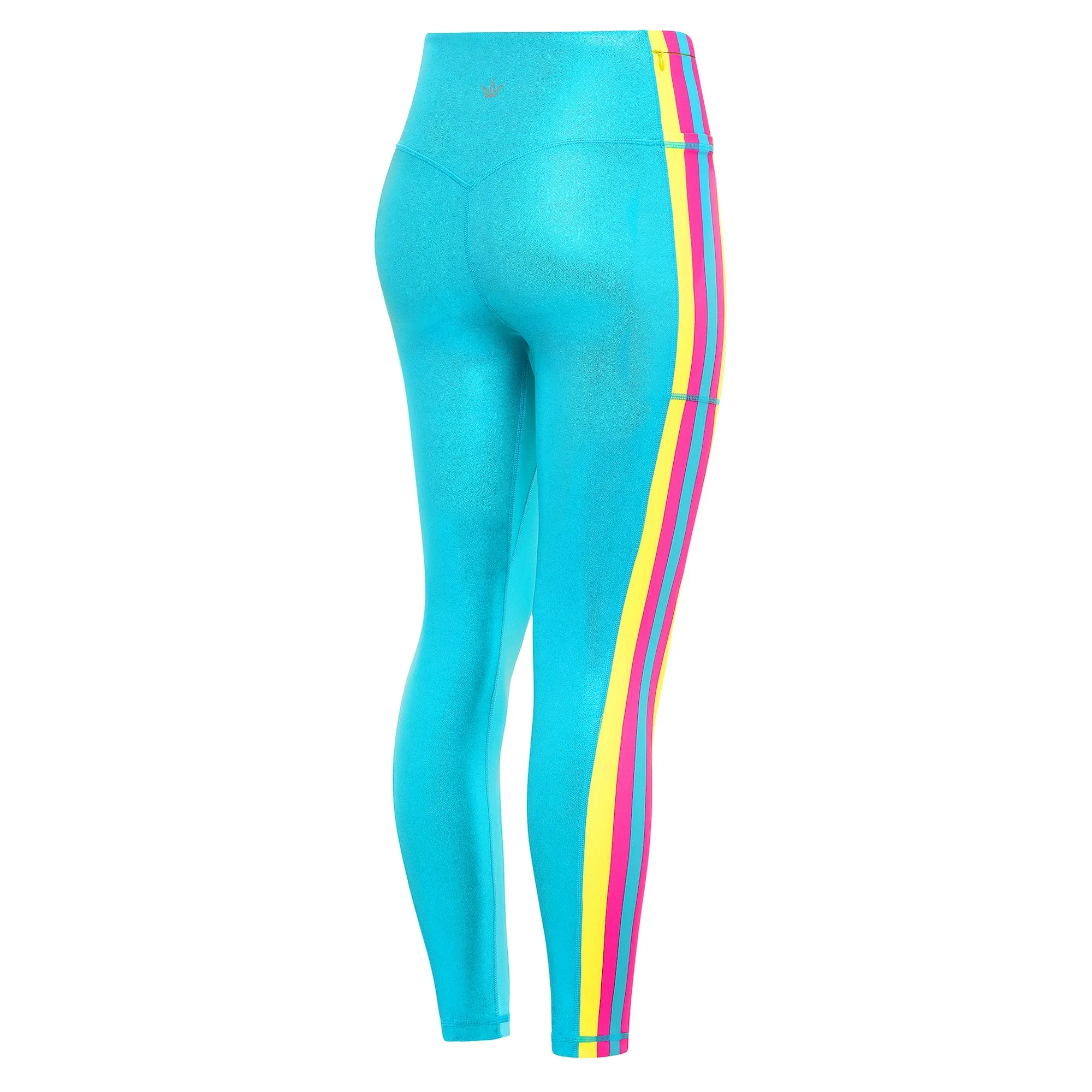 Barbara Girl Leggings - Blue elastic waistband