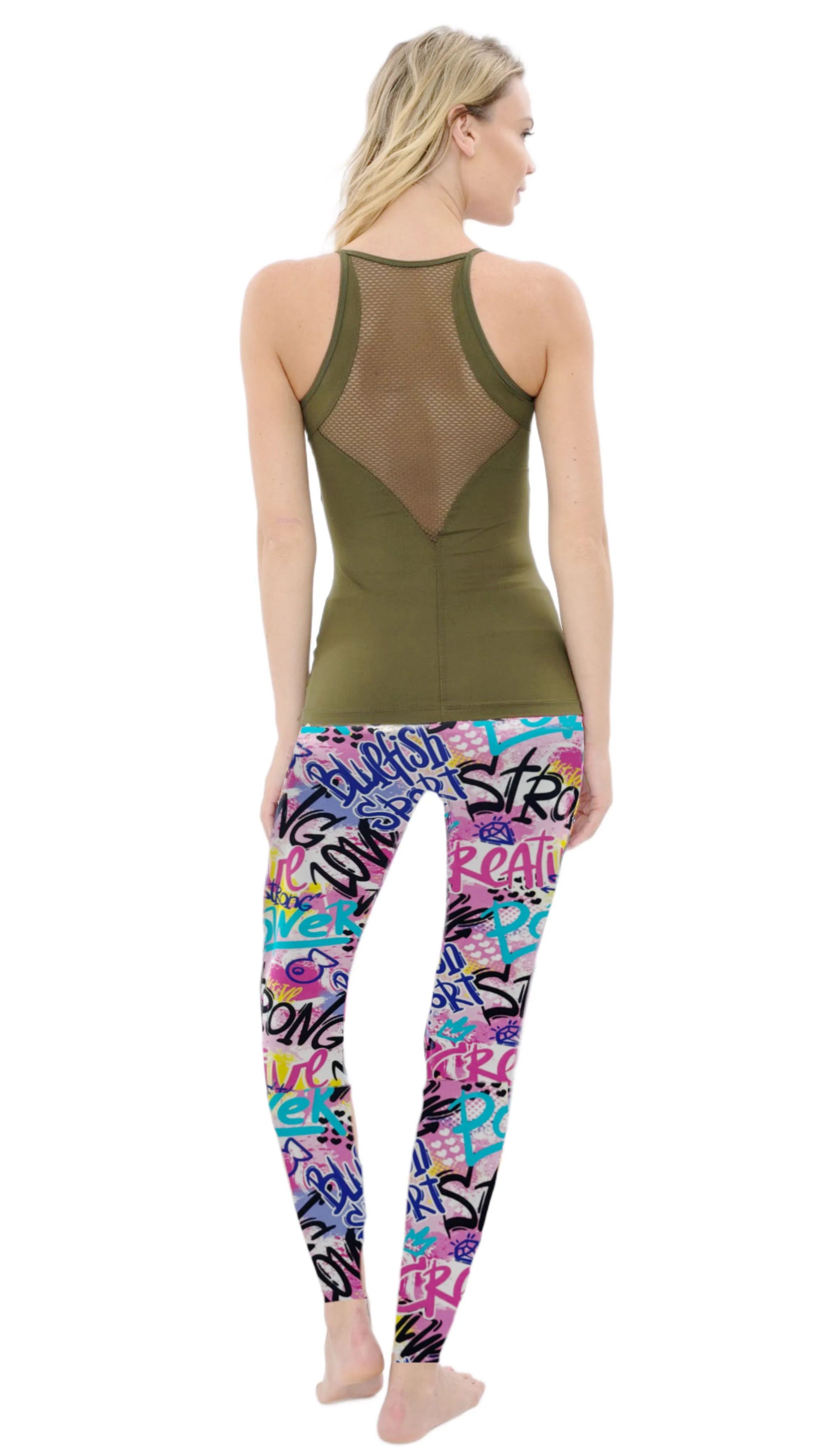 Balanced Stretch Graffiti Full Leggings