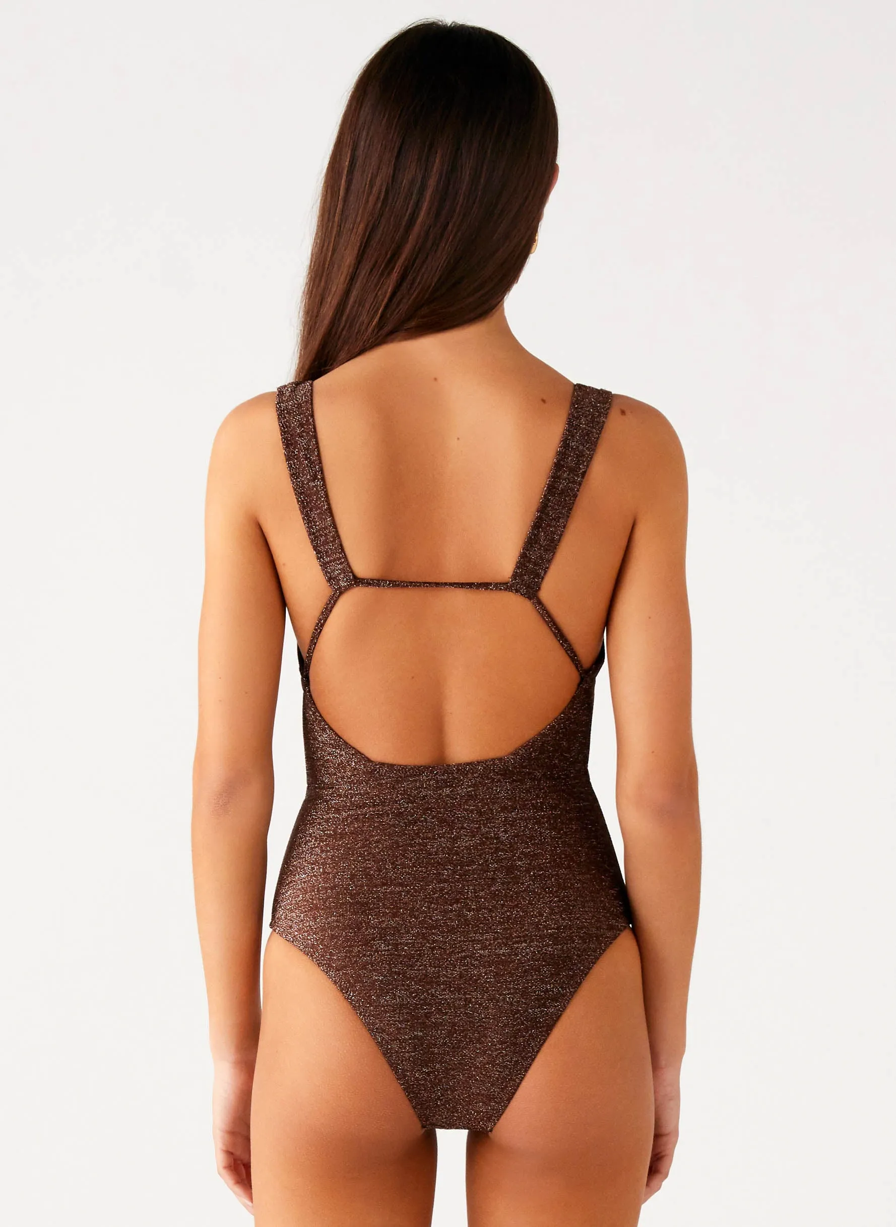 Drifter One Piece Swimsuit - Chocolate Anti Fog Lens Coating Modern-Silhouette