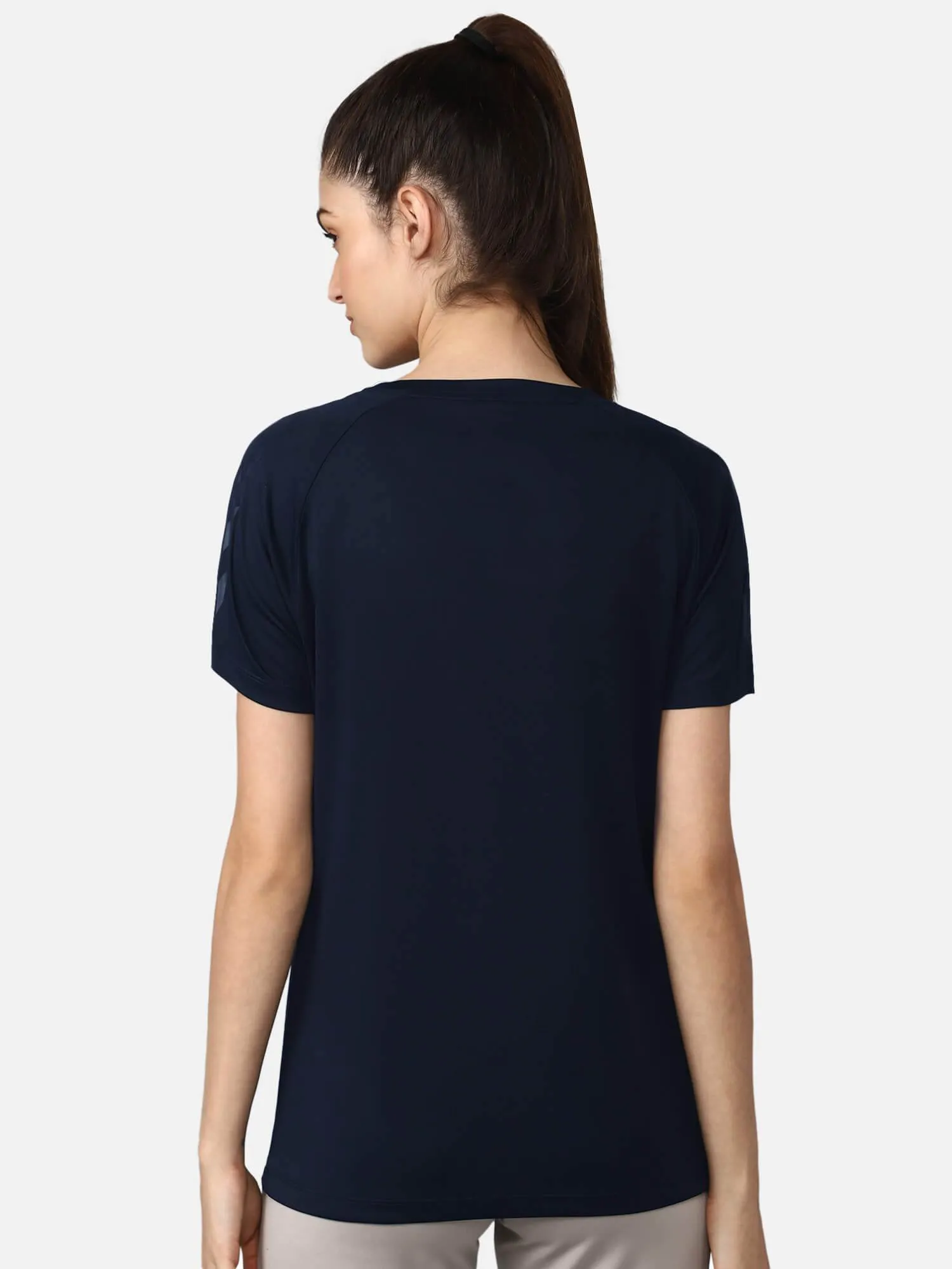 Eco Certified Fiber Essential Piece Azure Polyester T-Shirt