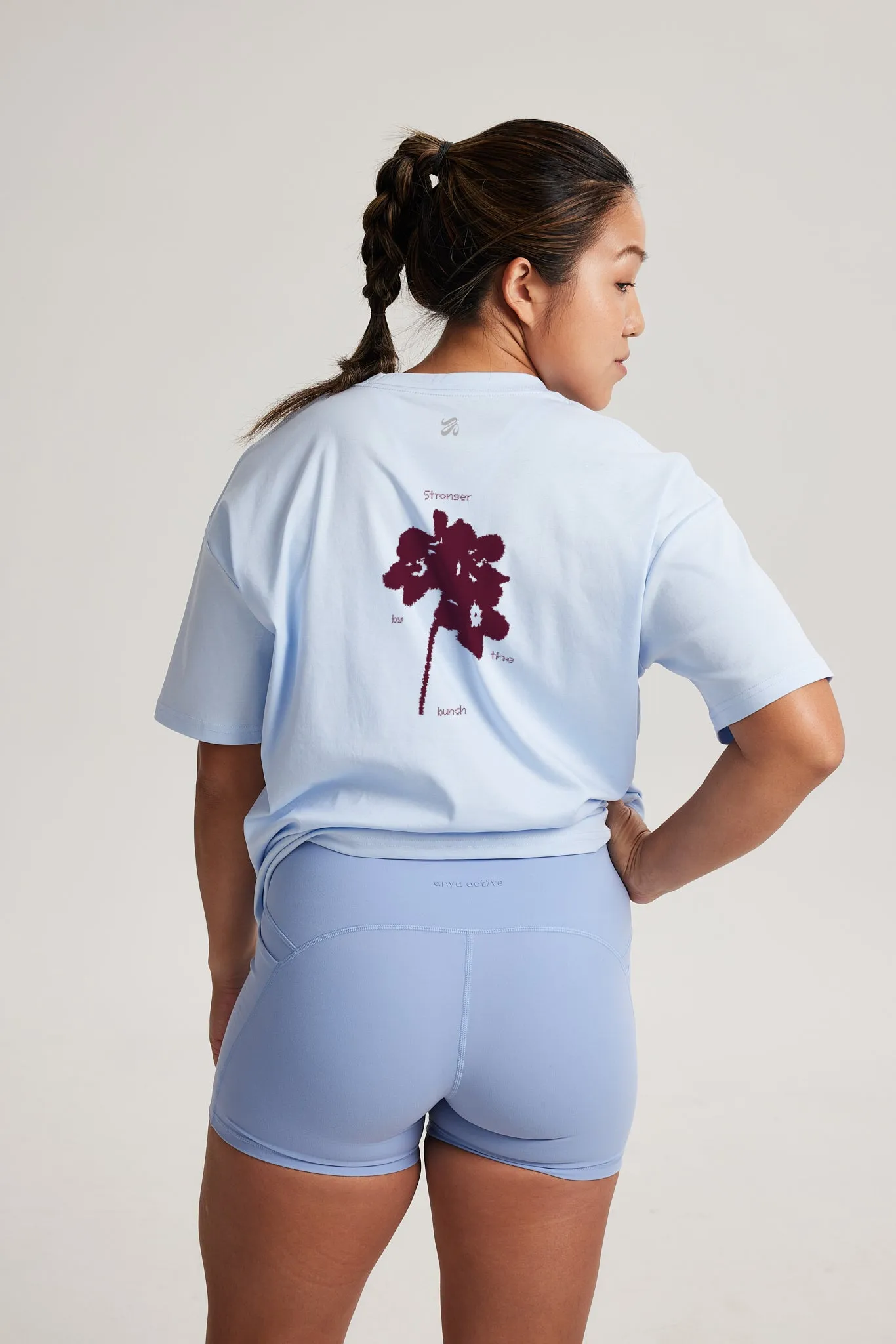 Urban Casual QuickDry Graphic Oversized Tee in Clean Breeze (Stronger)
