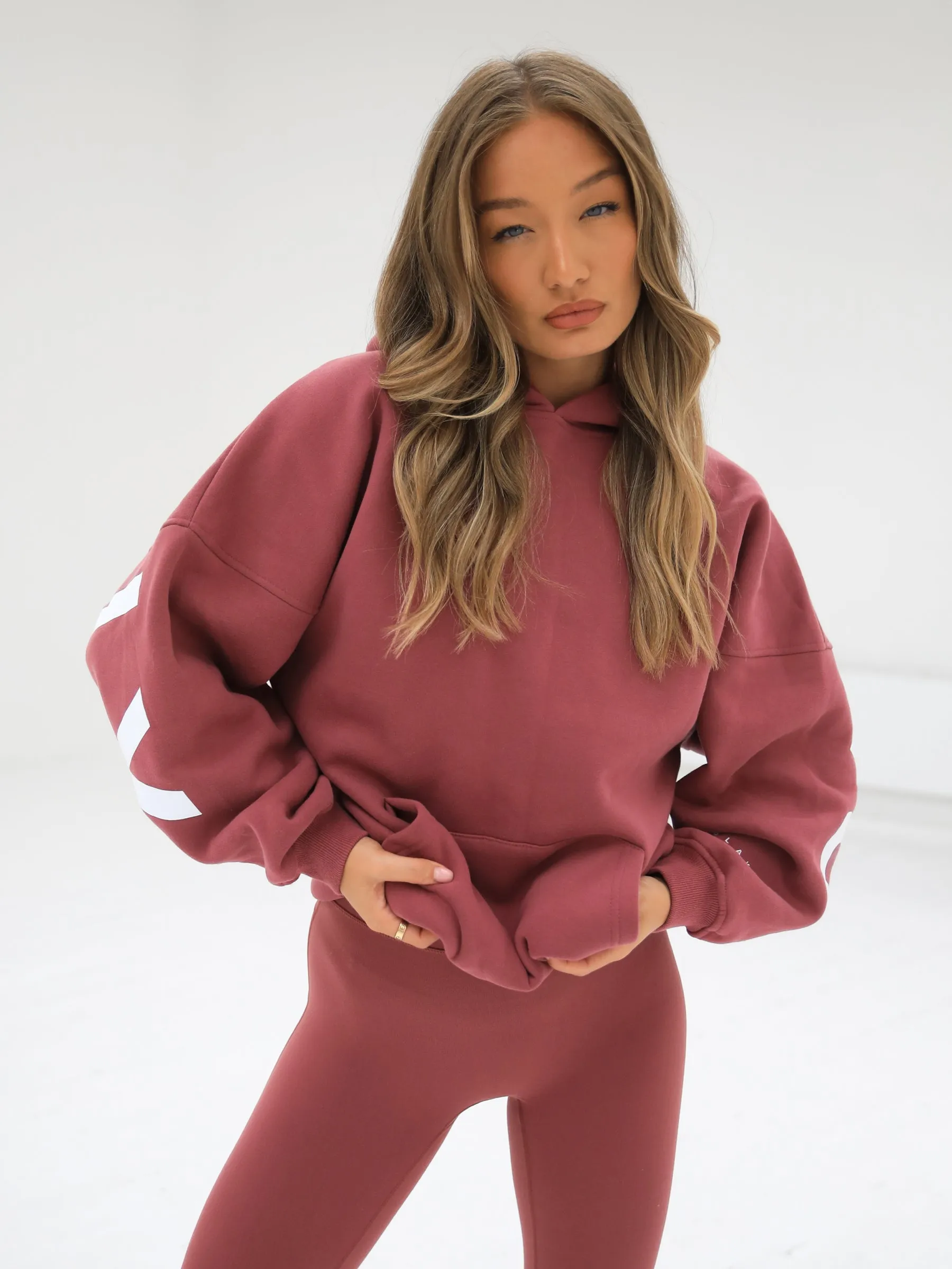 Isabel Oversized Hoodie - Berry Quokka like