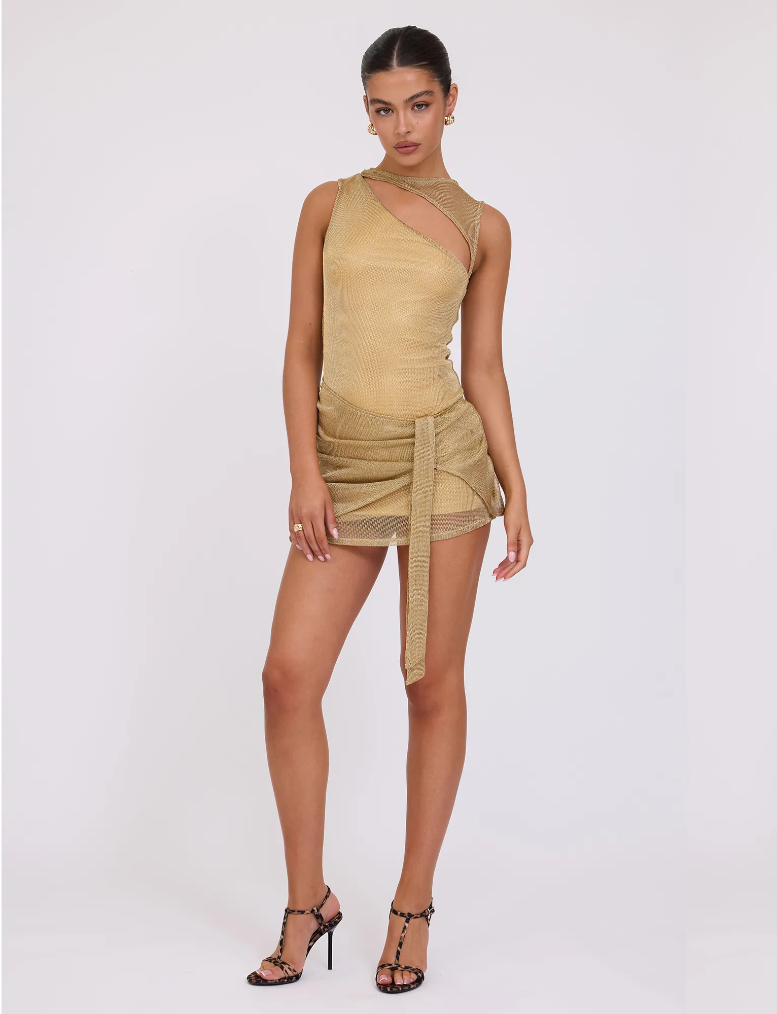 Clean Drape AZELMA DRESS - GOLD