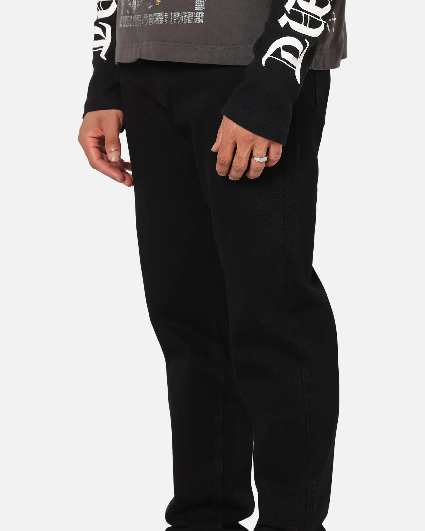 Popular Option Simple Attire Saint Morta Psykhe Jeans Black Stonewash