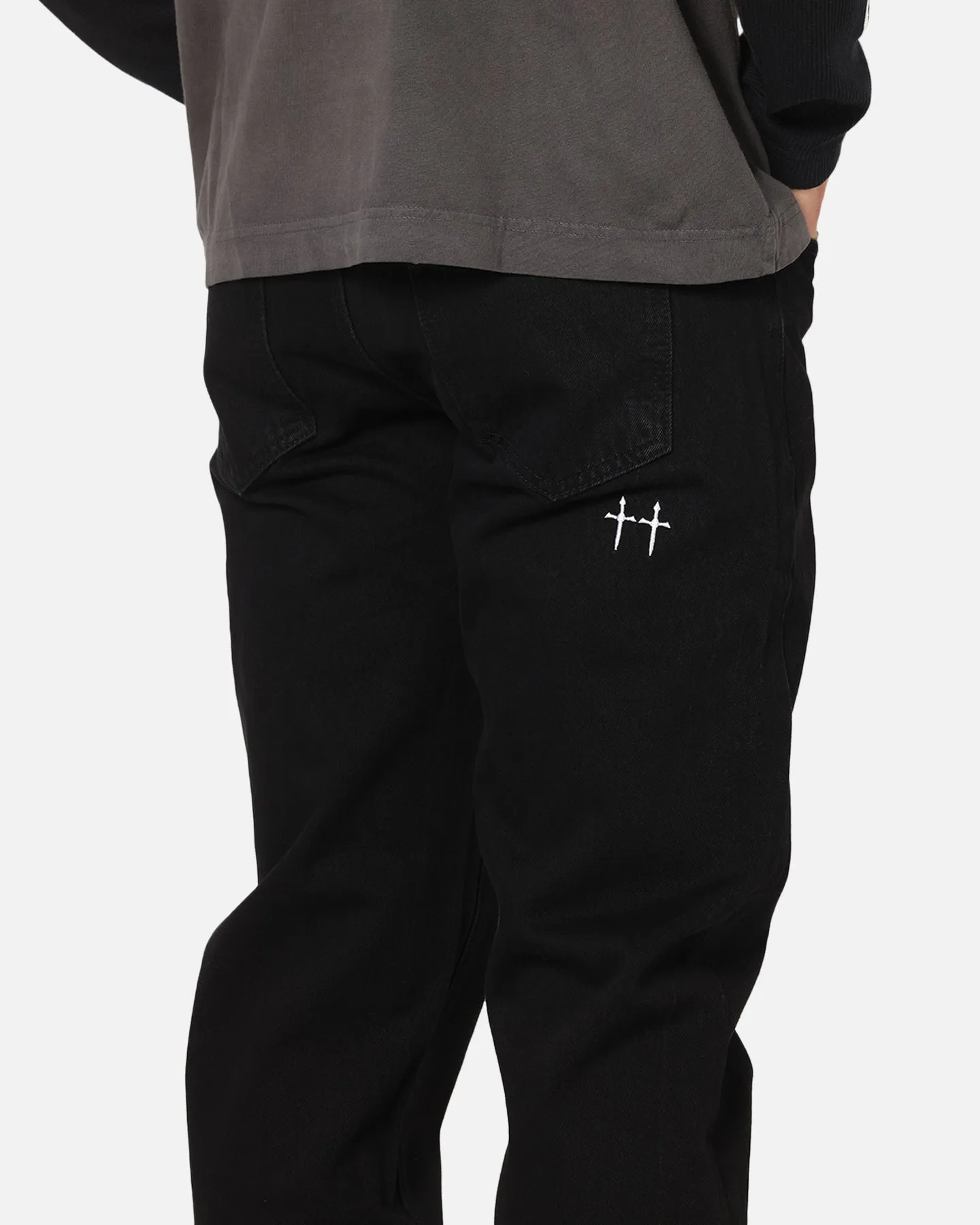 Quick Wash Street Fashion Trend Setter Holiday Vibes Saint Morta Psykhe Jeans Black Stonewash