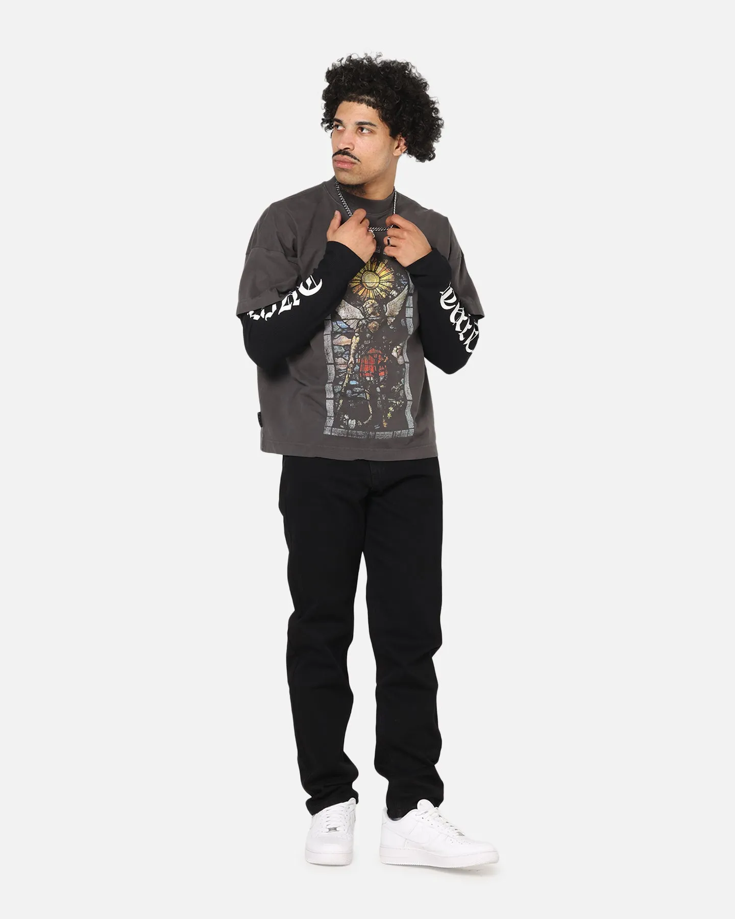 Saint Morta Psykhe Jeans Black Stonewash Weekend Warrior Creative Look Modern Office Wear Weekend Warrior Trend Setter