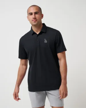 Seamless Side Panels Retro Vibe Los Angeles Dodgers Playoff Pitch Polo