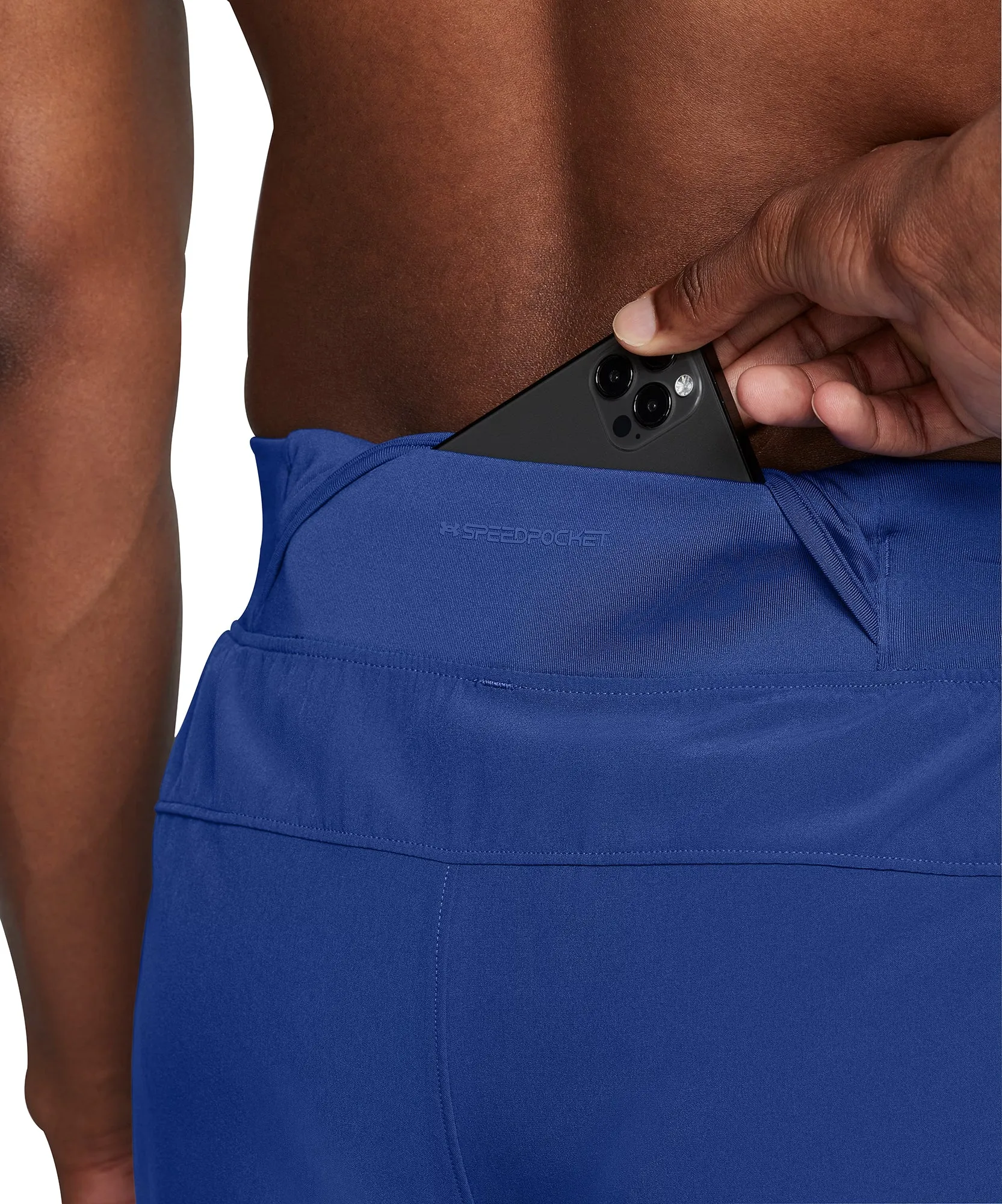 beach shorts Under Armour Launch Pro 5 Inch Mens Running Shorts - Blue